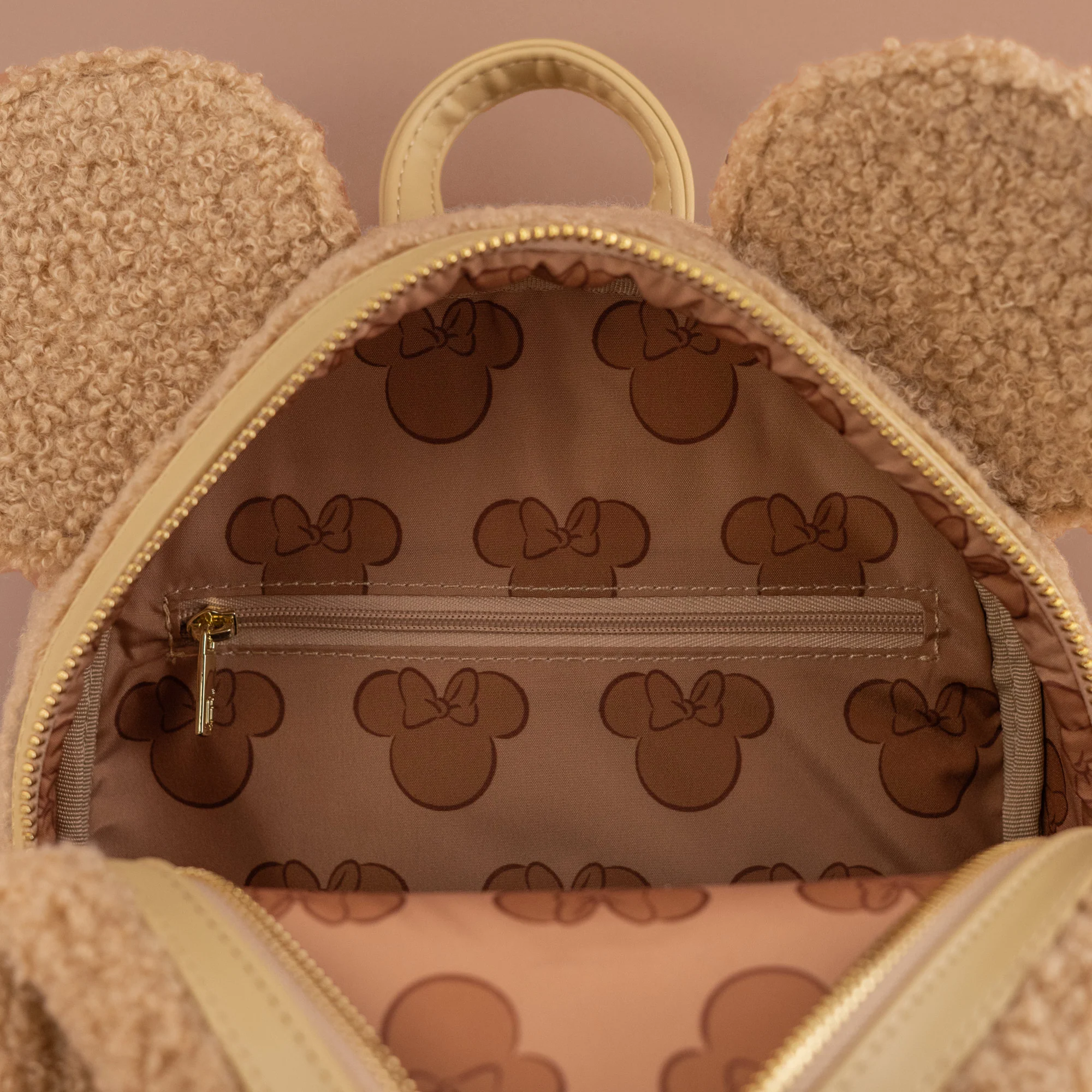 Loungefly x Disney Minnie Mouse Wool Sherpa Cosplay Mini Backpack - Image 4