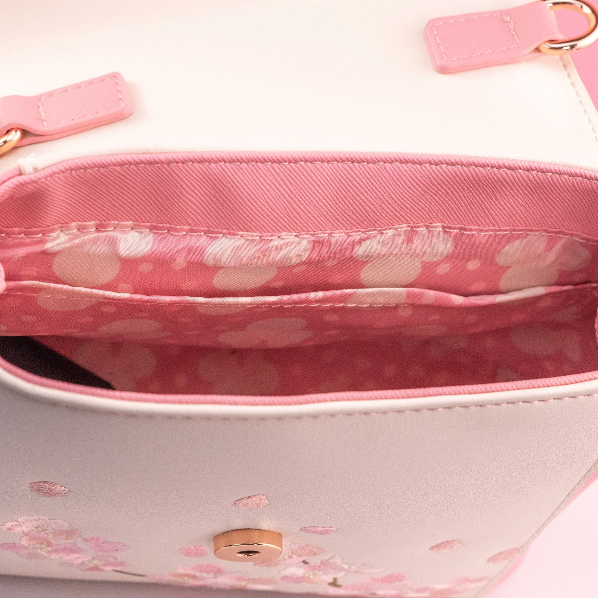 Loungefly x Disney Minnie Mouse Cherry Blossom Cosplay Crossbody Handbag - Image 5