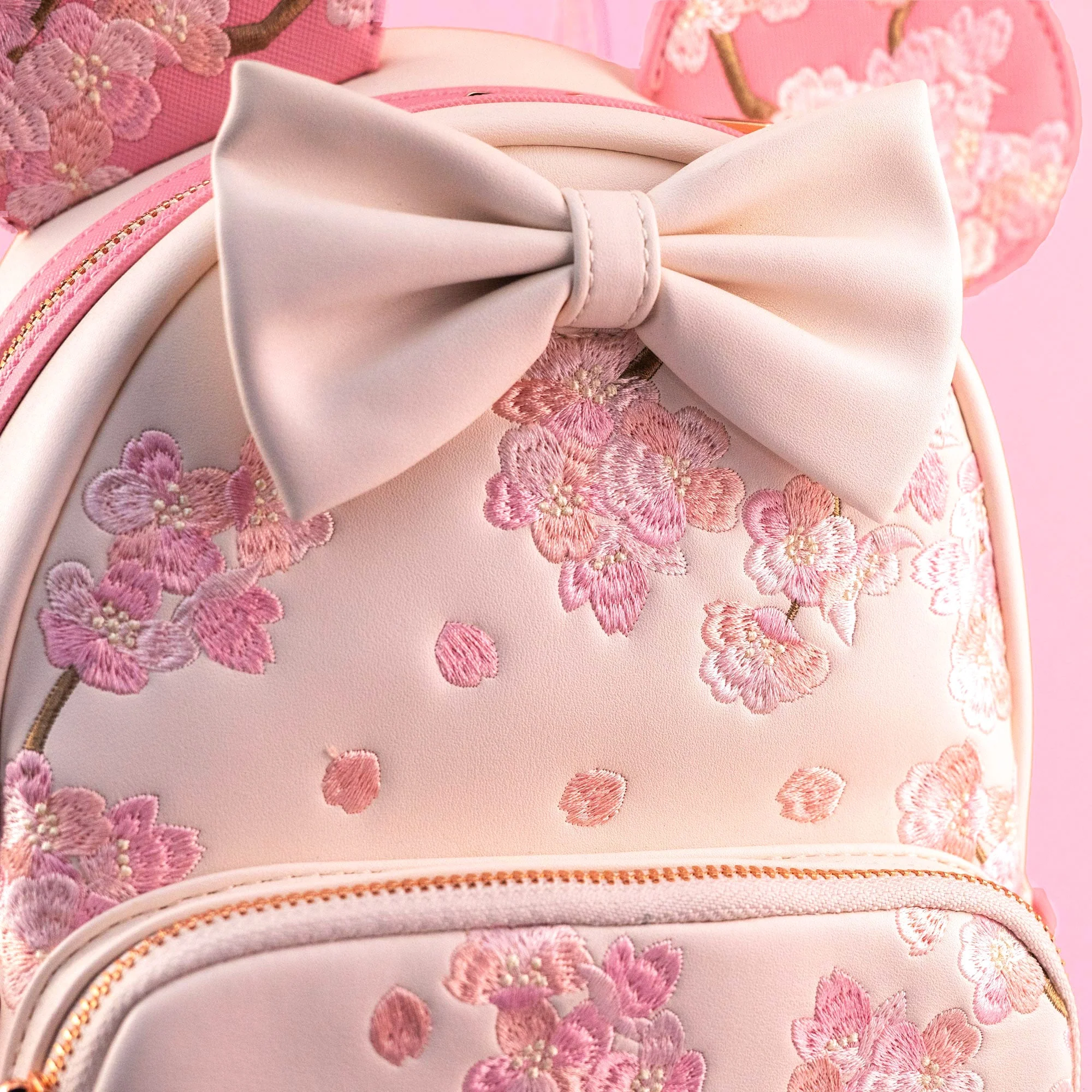 Loungefly x Disney Minnie Mouse Cherry Blossom Cosplay Mini Backpack - Image 2