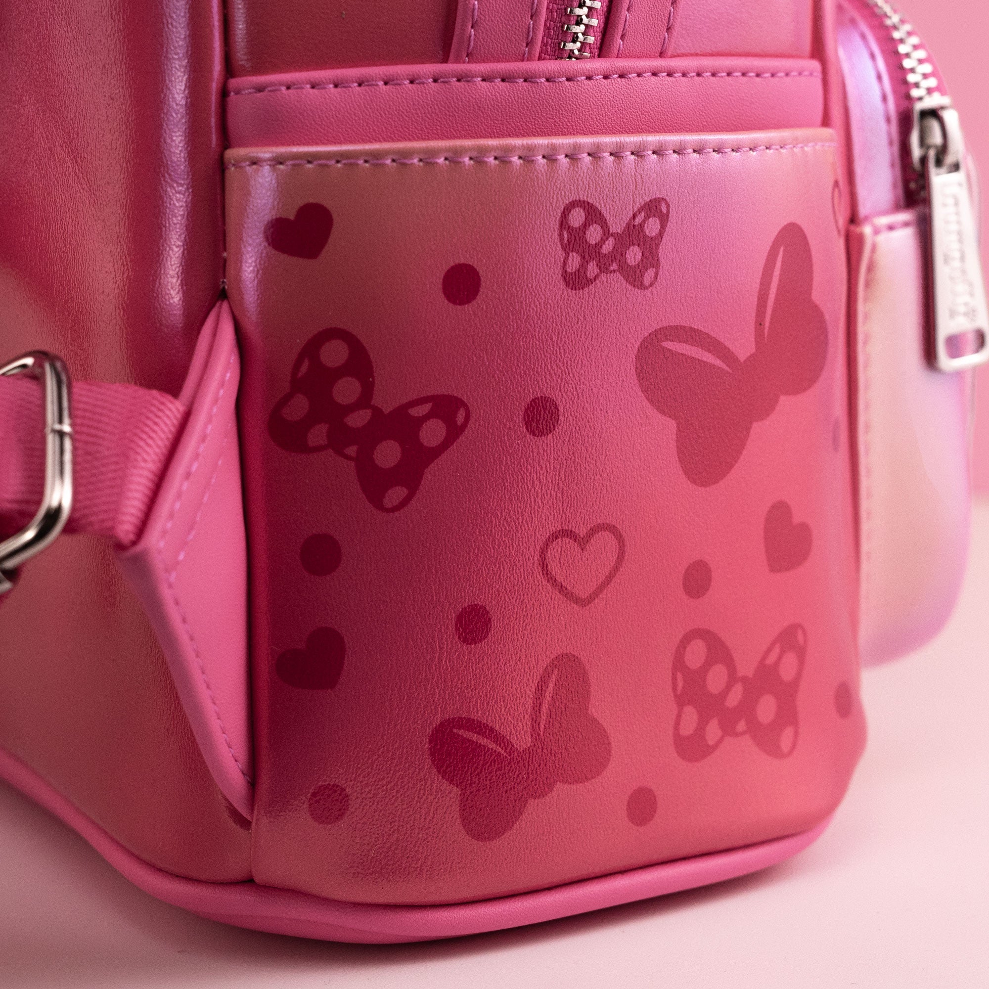 Loungefly x Disney Minnie Mouse Confetti Iridescent Mini Backpack - Image 4