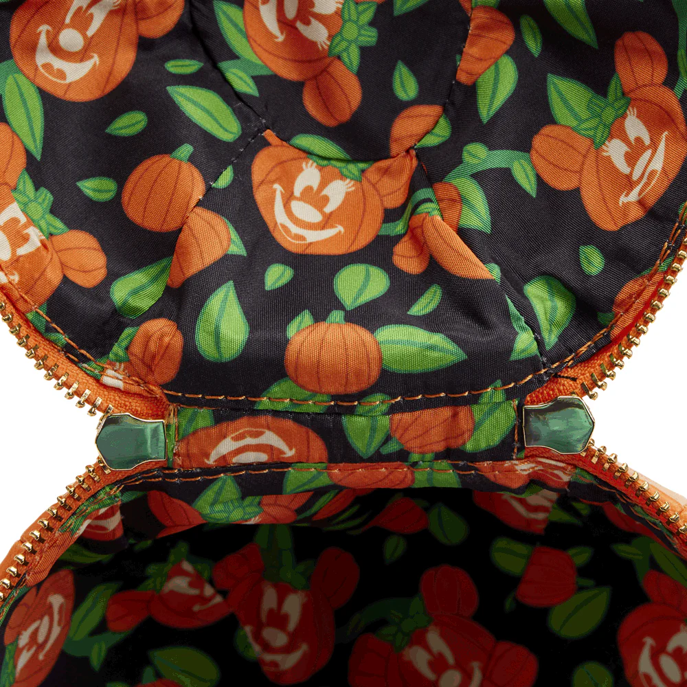 Loungefly x Disney Minnie Mouse Glow in the Dark Pumpkin Crossbody Bag - Image 4