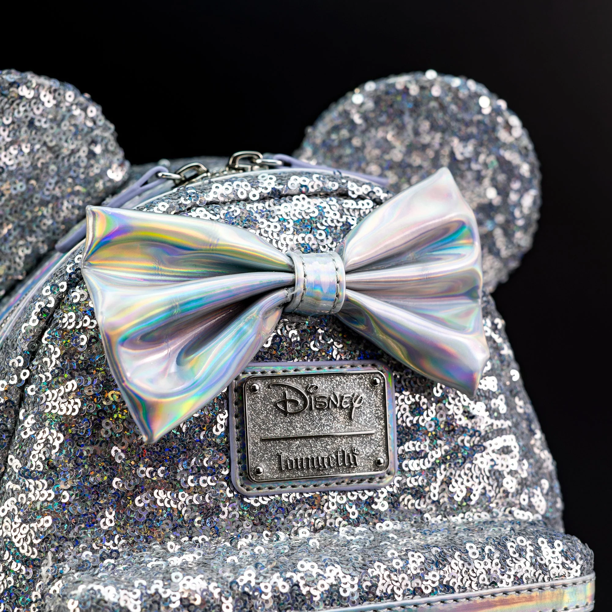 Loungefly x Disney Minnie Mouse Holographic Sequin Mini Backpack - Image 2