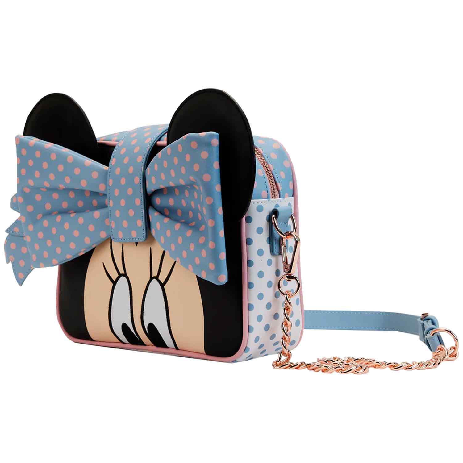 Loungefly x Disney Minnie Mouse Pastel Polka Dot Crossbody Bag - Image 2