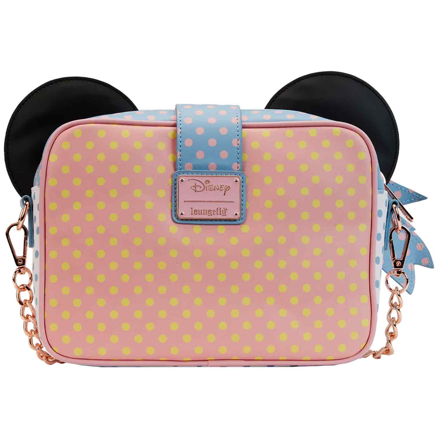 Loungefly x Disney Minnie Mouse Pastel Polka Dot Crossbody Bag - Image 4