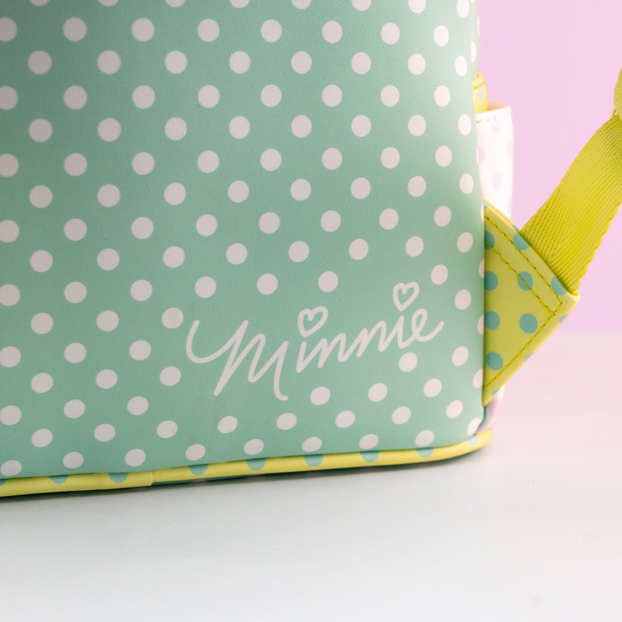 Loungefly x Disney Minnie Mouse Pastel Polka Dots Mini Backpack - Image 6