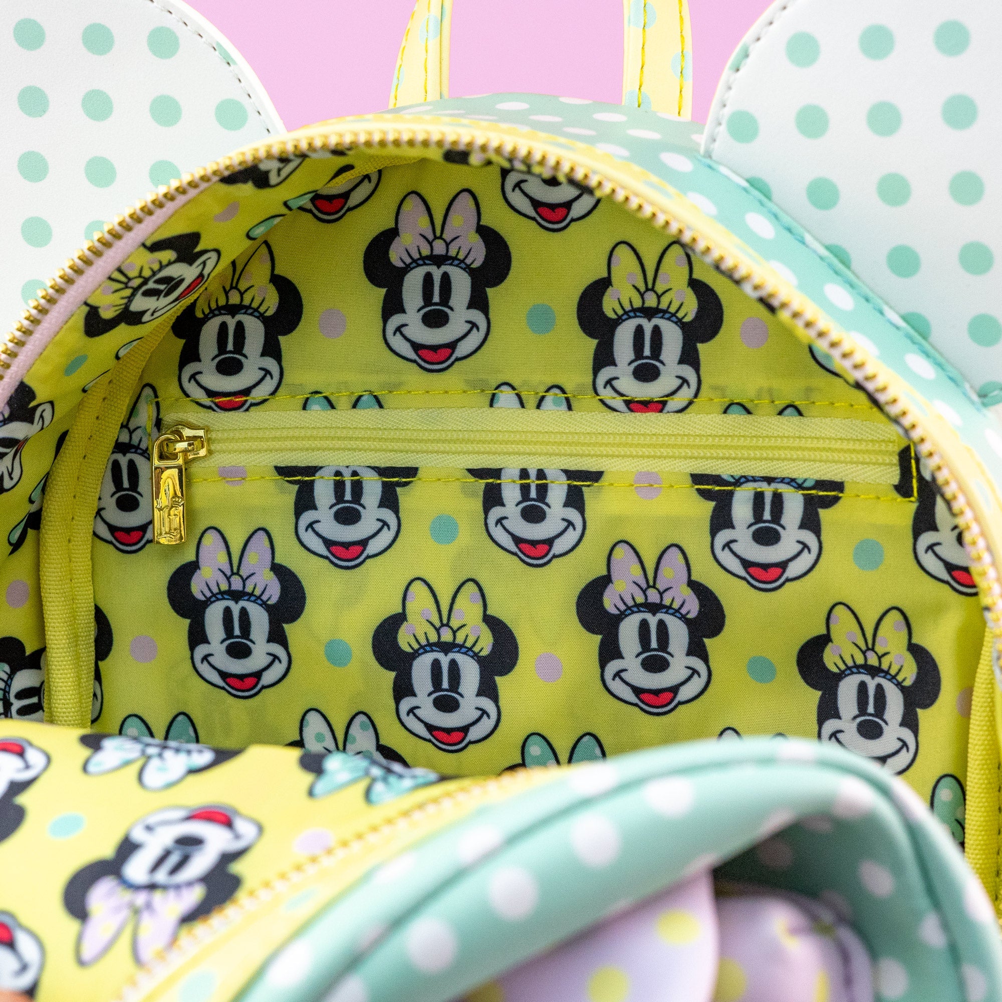Loungefly x Disney Minnie Mouse Pastel Polka Dots Mini Backpack - Image 7