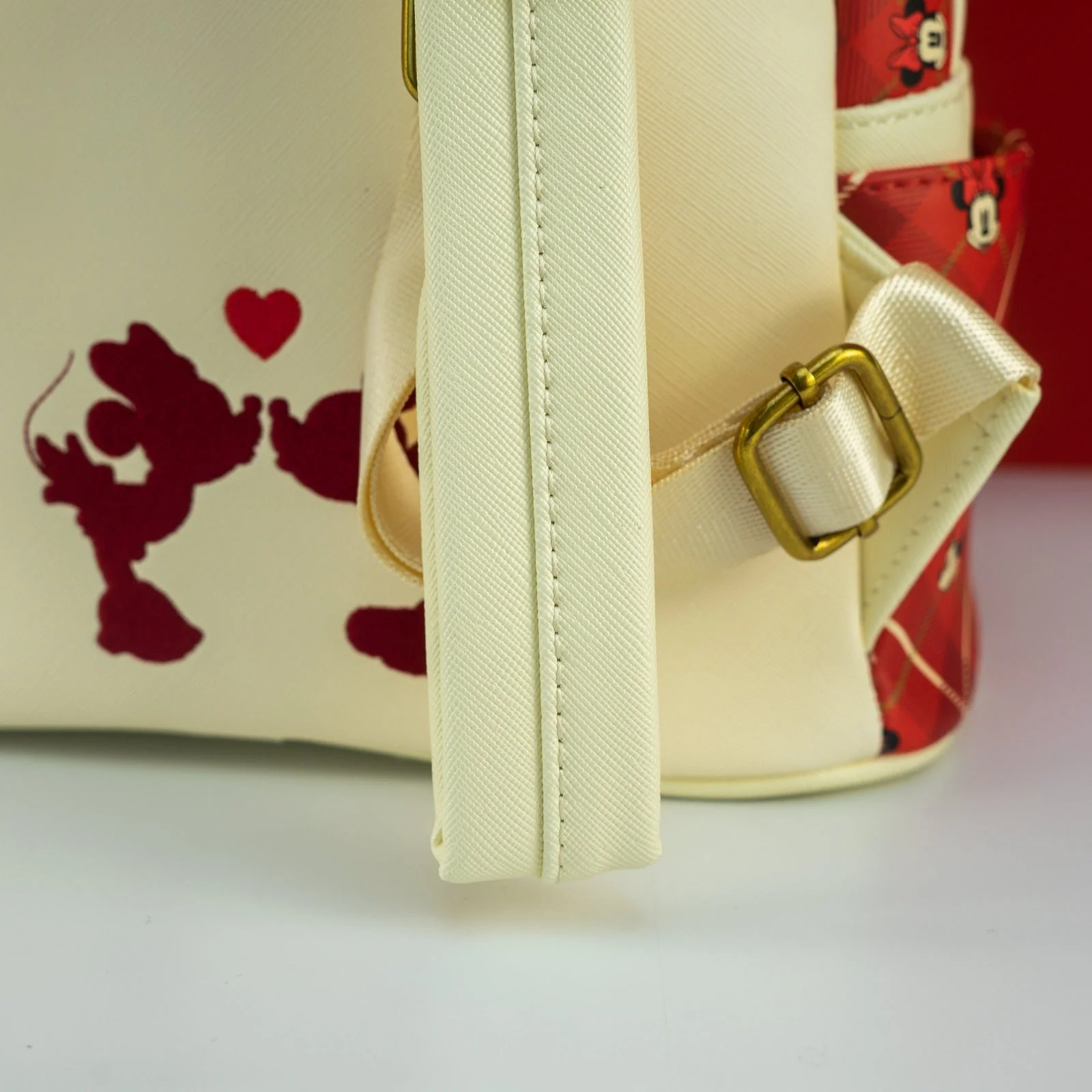 Loungefly x Disney Minnie Mouse Plaid Sequin Mini Backpack - Image 5