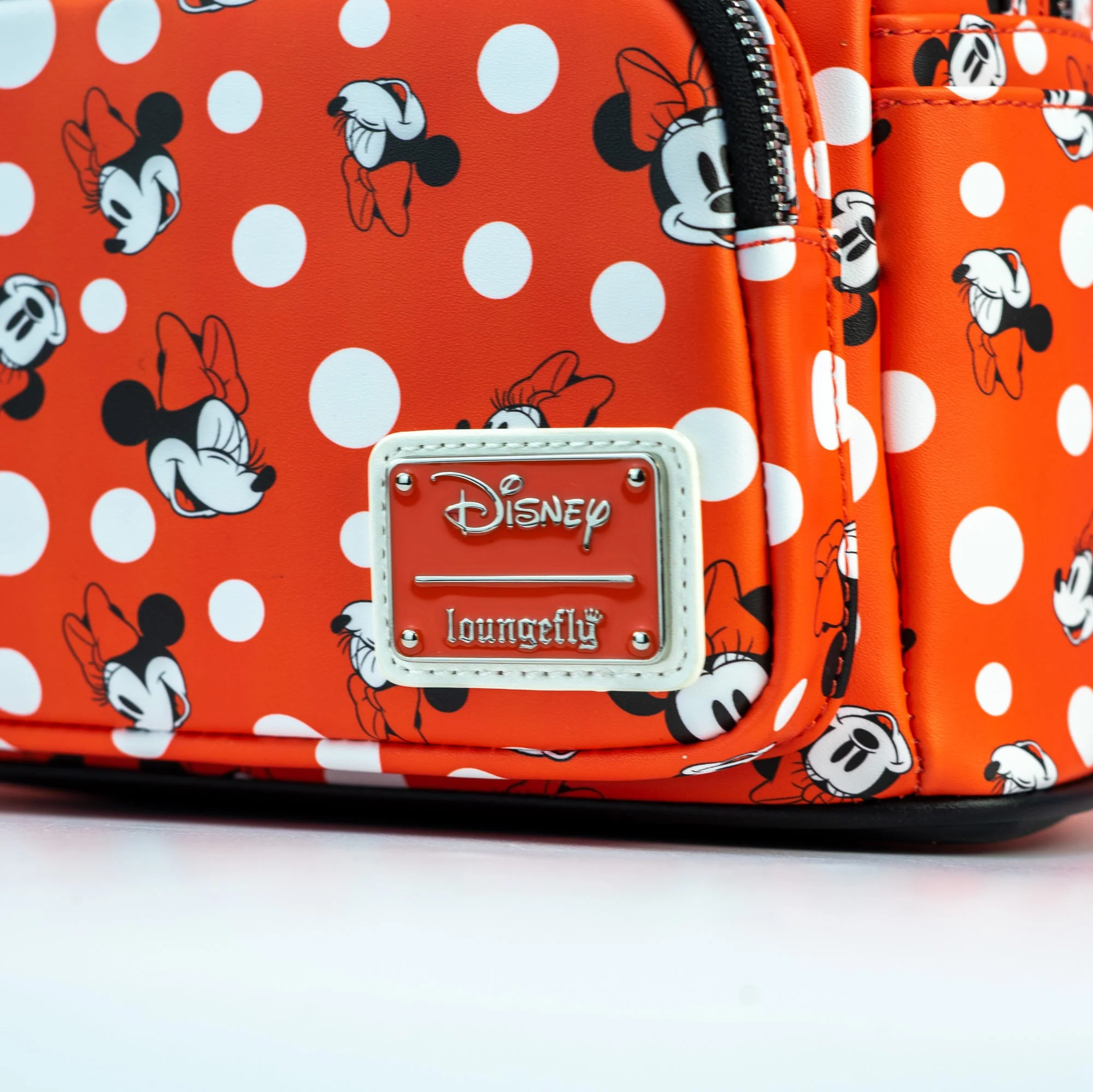 Loungefly x Disney Minnie Mouse Red Polka Dot AOP Mini Backpack - Image 2
