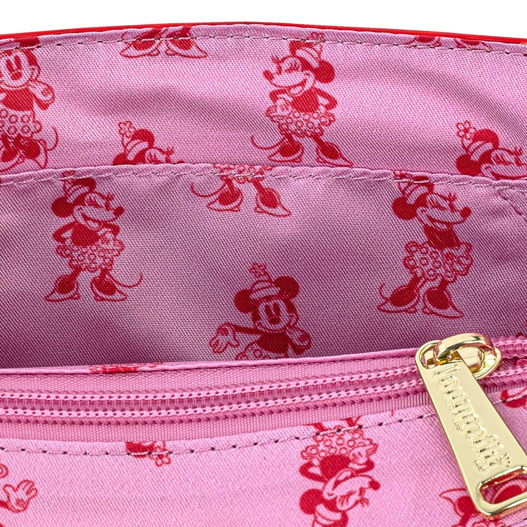 Loungefly x Disney Minnie Mouse Polka Dot Bow Handbag - Image 4