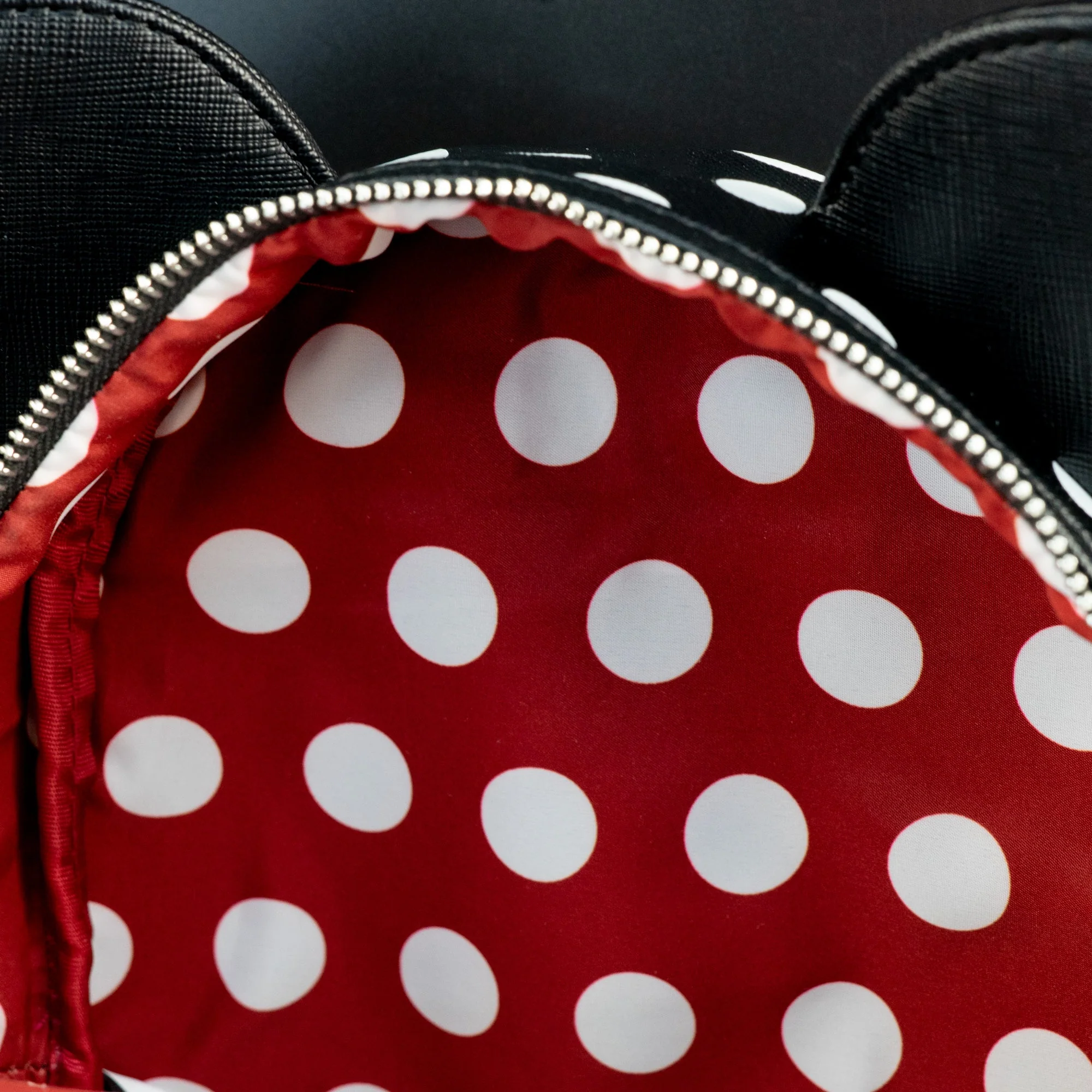 Loungefly x Disney Minnie Mouse Black Polka Dot Mini Backpack - Image 4