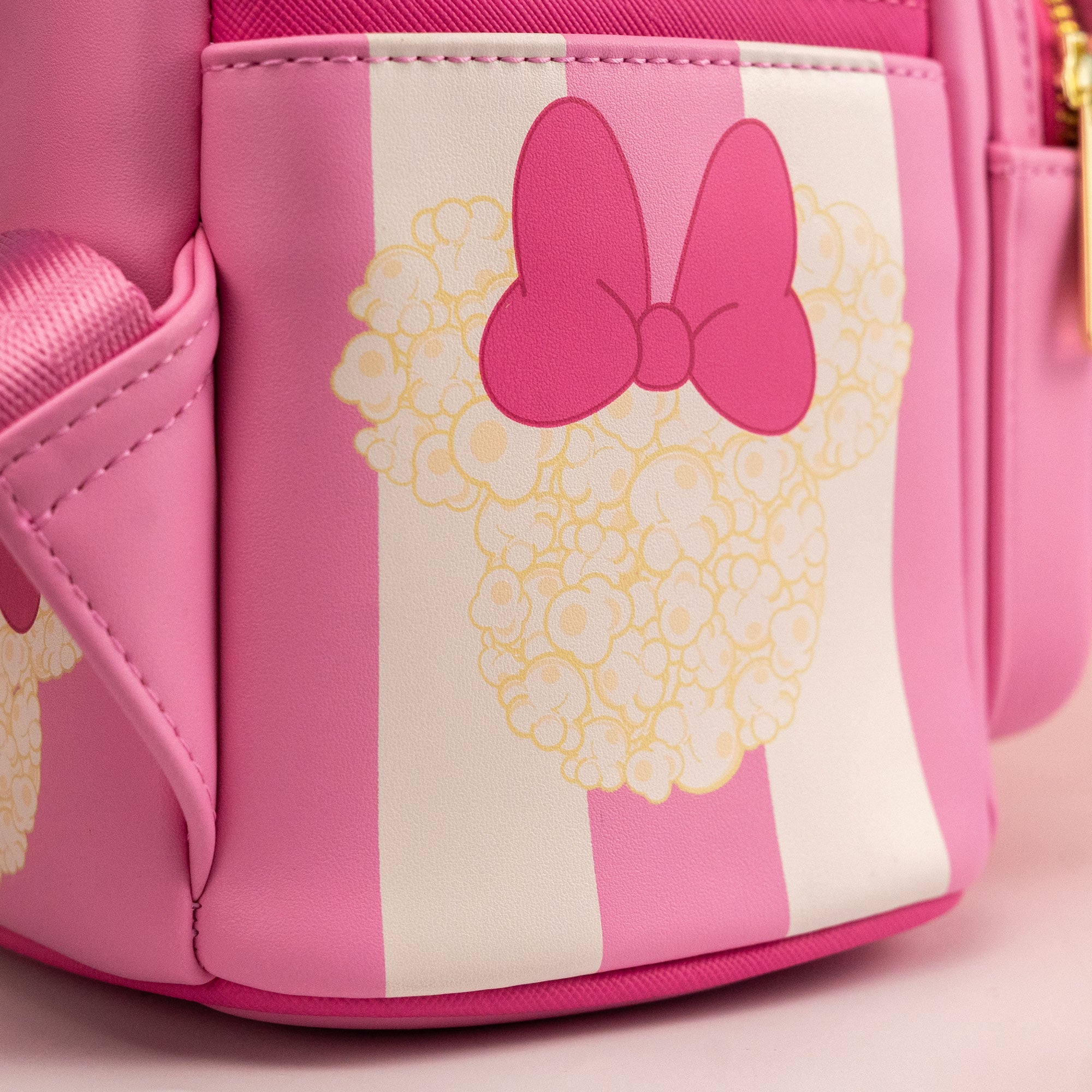 Loungefly x Disney Minnie Mouse Pink Popcorn Bucket Mini Backpack - Image 4