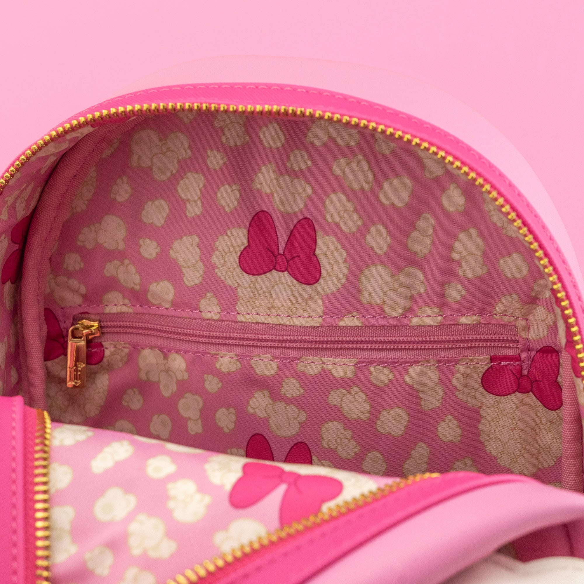Loungefly x Disney Minnie Mouse Pink Popcorn Bucket Mini Backpack - Image 8