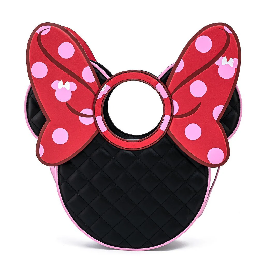 Loungefly x Disney Minnie Mouse Quilted Head Handbag - Image 2