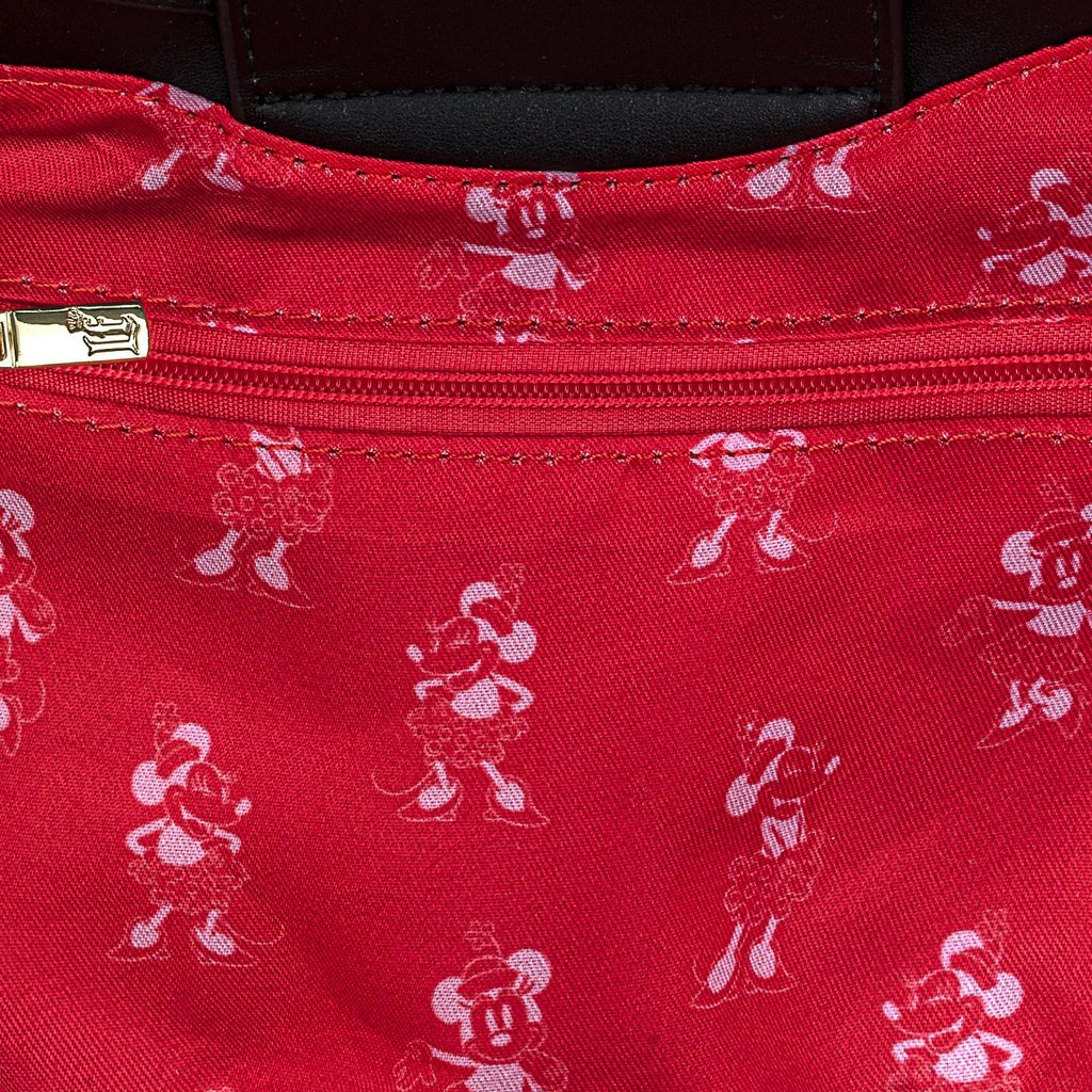 Loungefly x Disney Minnie Mouse Quilted Head Handbag - Image 3