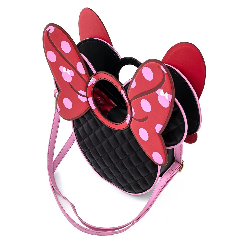 Loungefly x Disney Minnie Mouse Quilted Head Handbag - Image 5