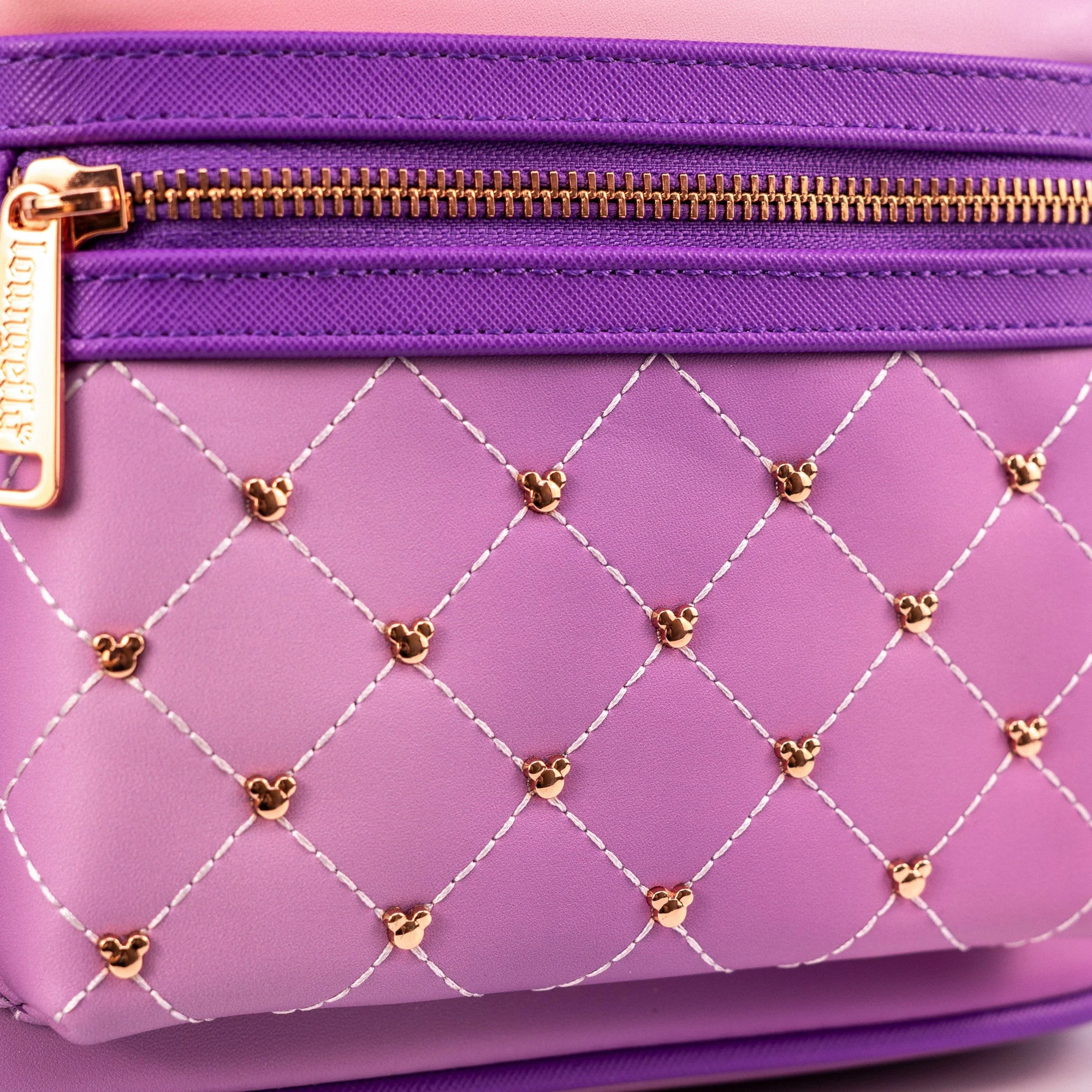 Loungefly x Disney Minnie Mouse Lavender Haze Quilted Mini Backpack - Image 3