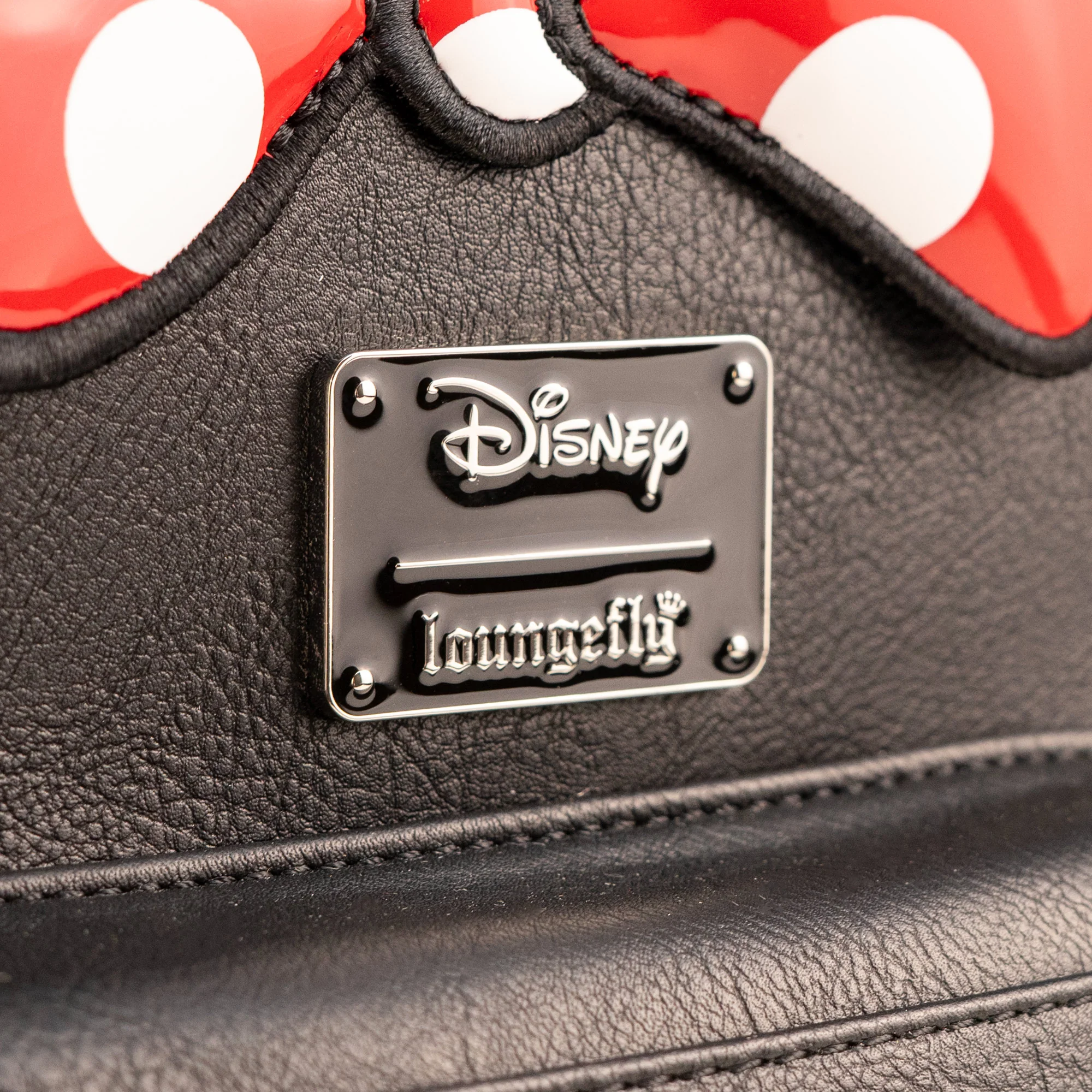 Loungefly x Disney Minnie Mouse Quilted Polka Dot Bow Mini Backpack - Image 2