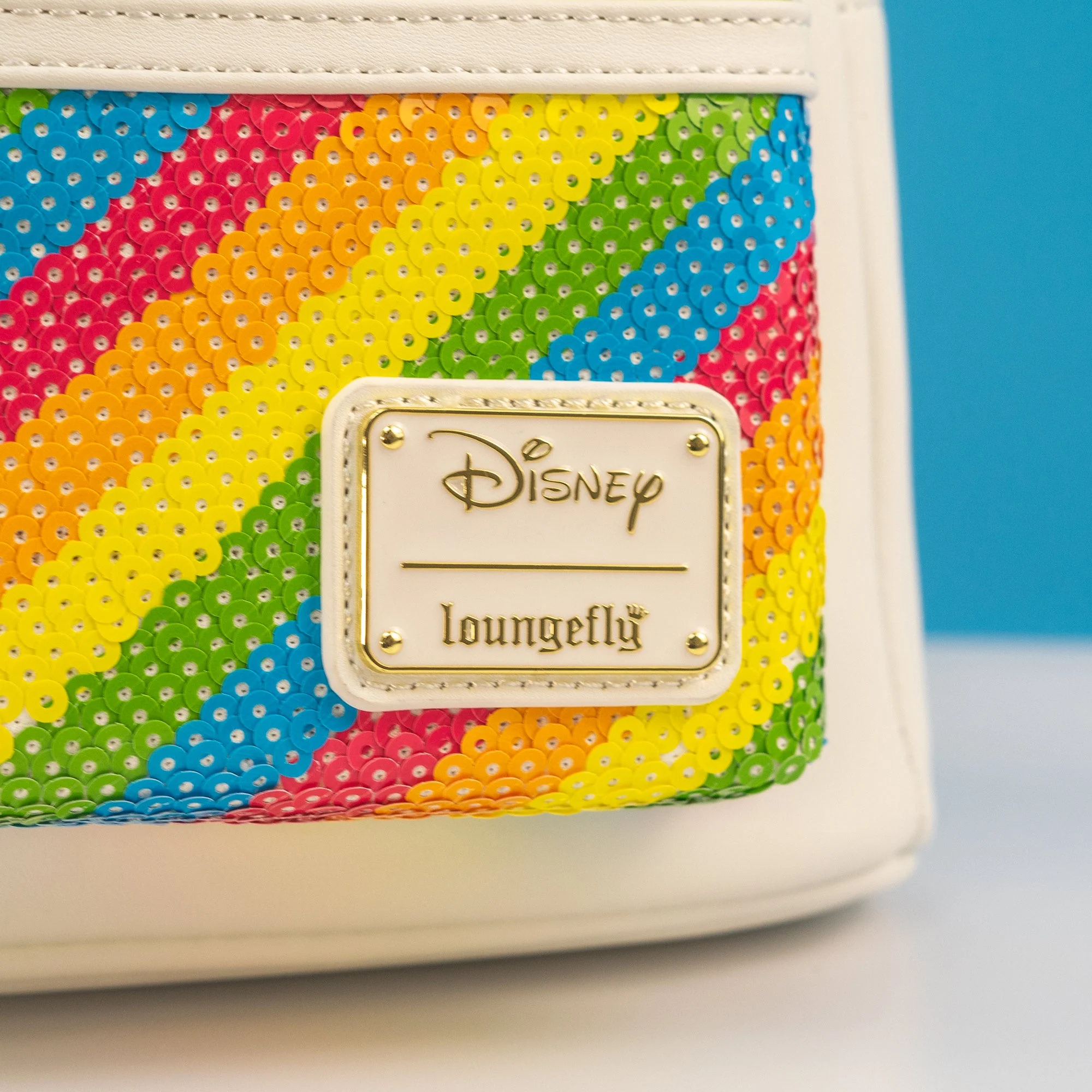 Loungefly x Disney Minnie Mouse Sequin Rainbow Mini Backpack - Image 2