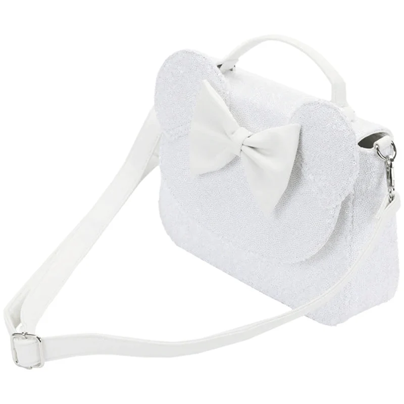 Loungefly x Disney Minnie Mouse Sequin Wedding Crossbody Bag - Image 2