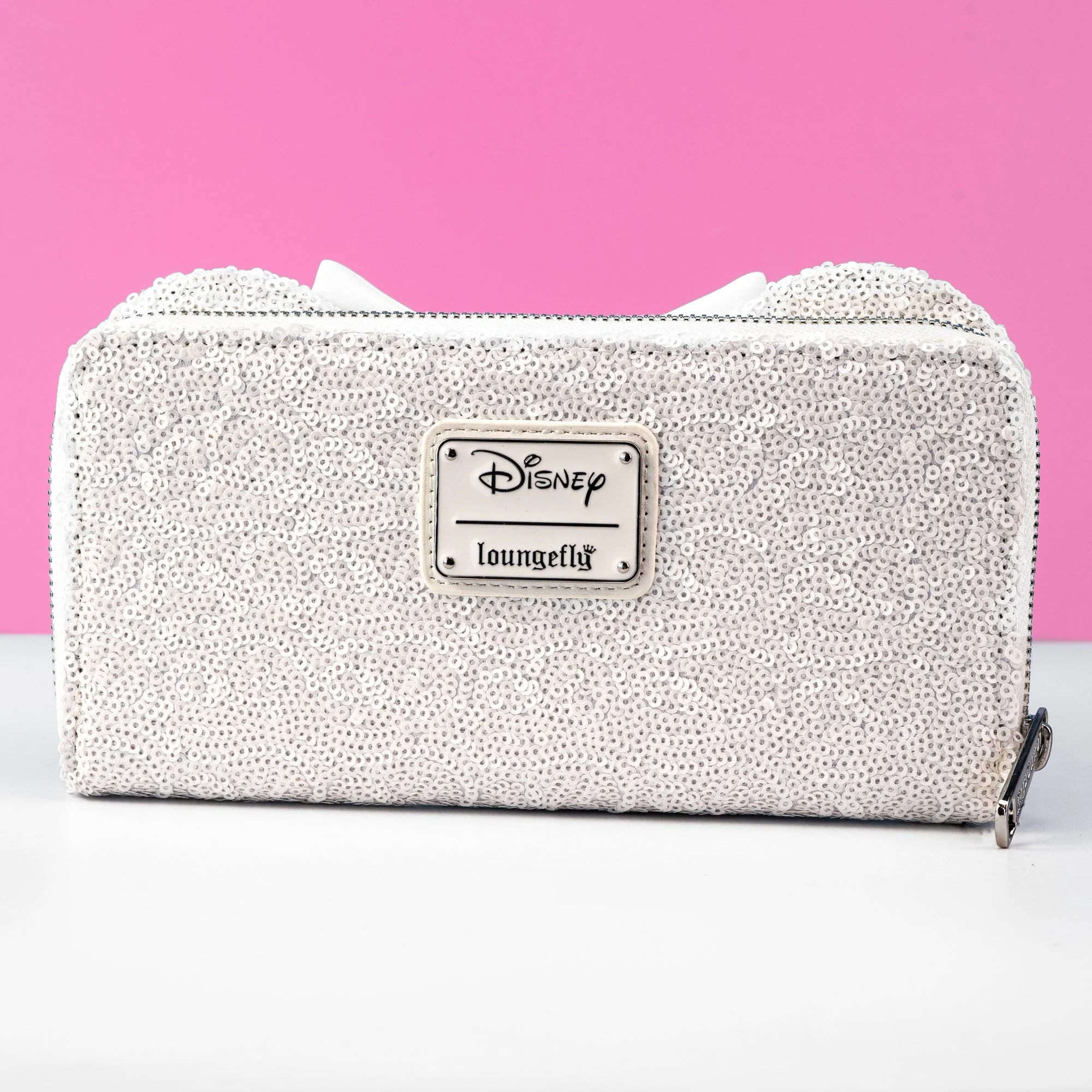 Loungefly x Disney Minnie Mouse Sequin Wedding Purse - Image 2