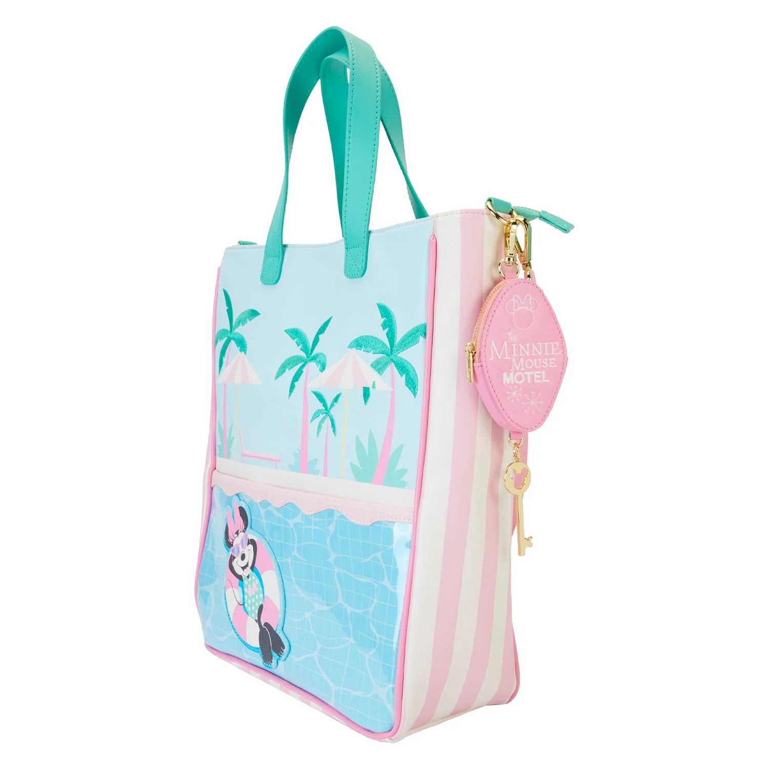 Loungefly x Disney Minnie Mouse Vacation Style Tote Bag With Coin Purse - Image 2