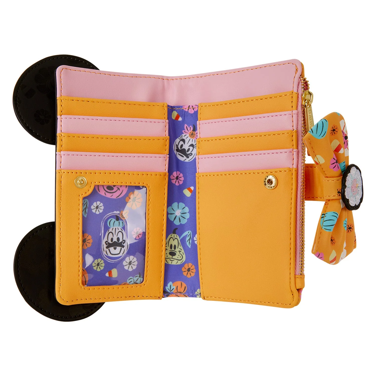 Loungefly x Disney Minnie Mouse Floral Pumpkin Wallet - Image 4