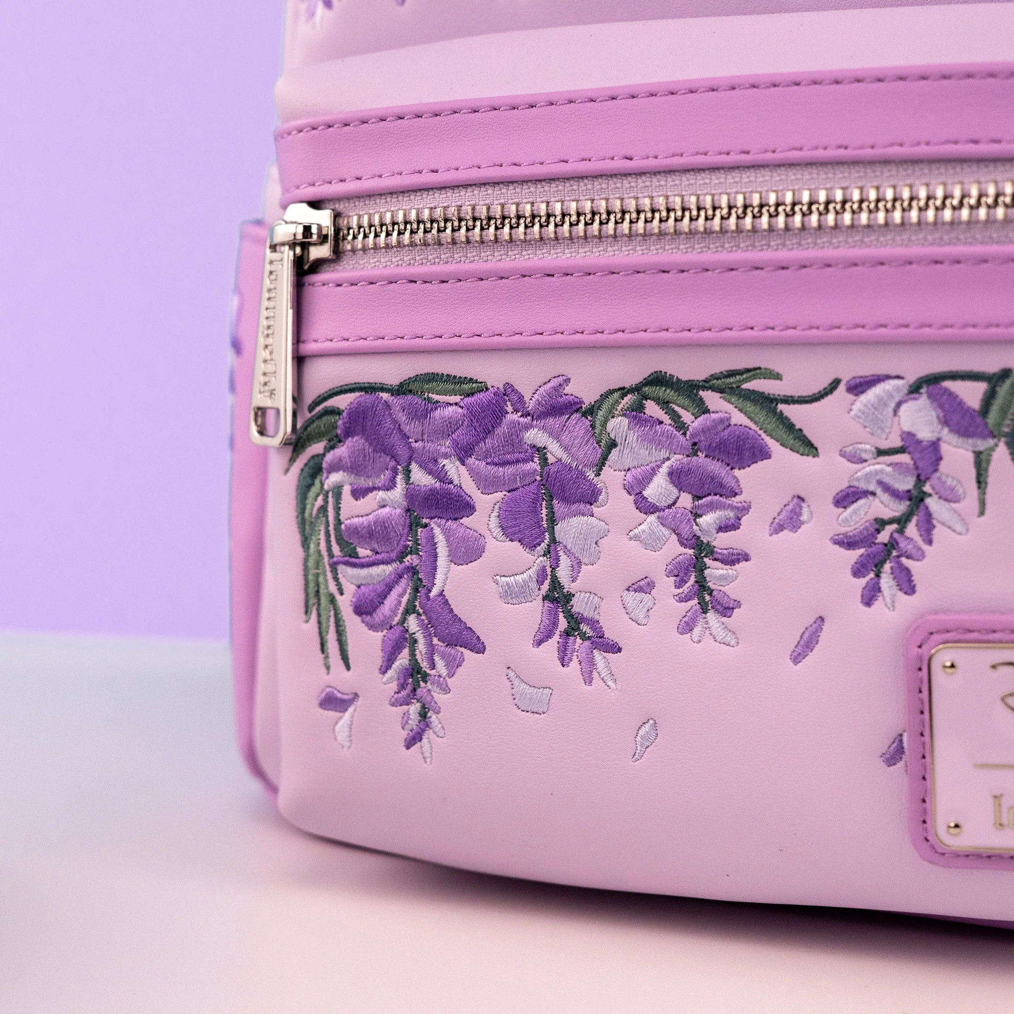 Loungefly x Disney Minnie Mouse Wisteria Floral Scented Mini Backpack - Image 4
