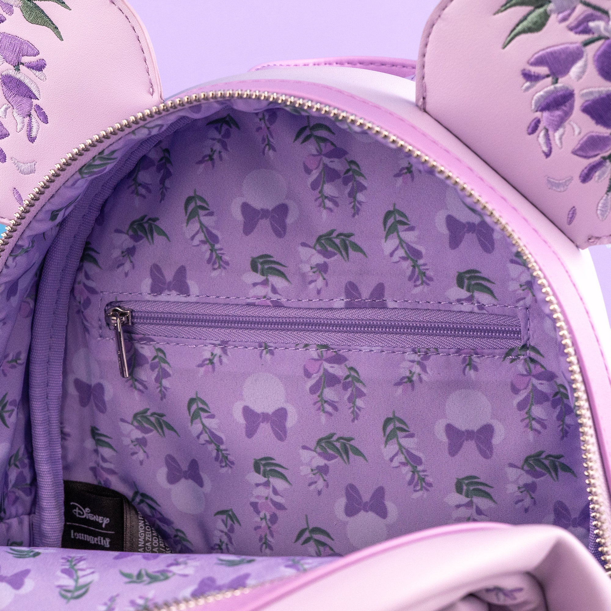 Loungefly x Disney Minnie Mouse Wisteria Floral Scented Mini Backpack - Image 8