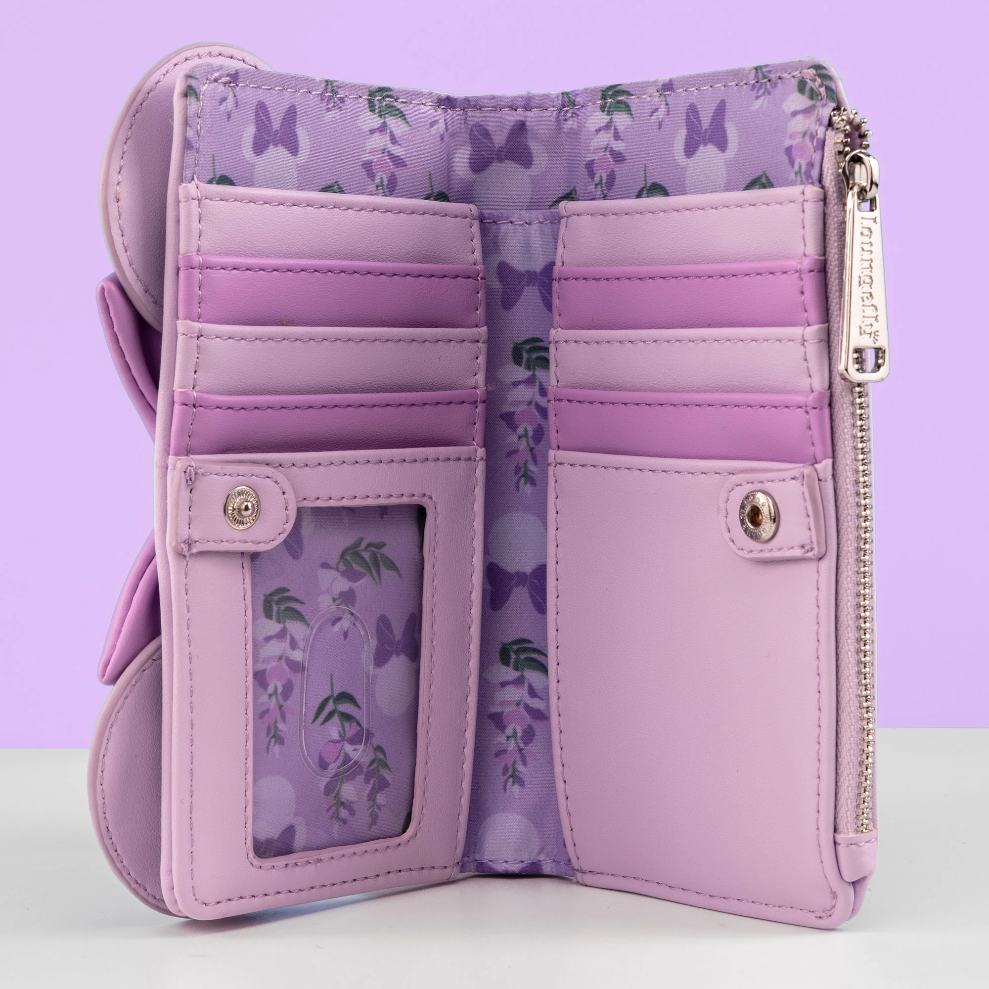 Loungefly x Disney Minnie Mouse Wisteria Floral Scented Wallet - Image 3
