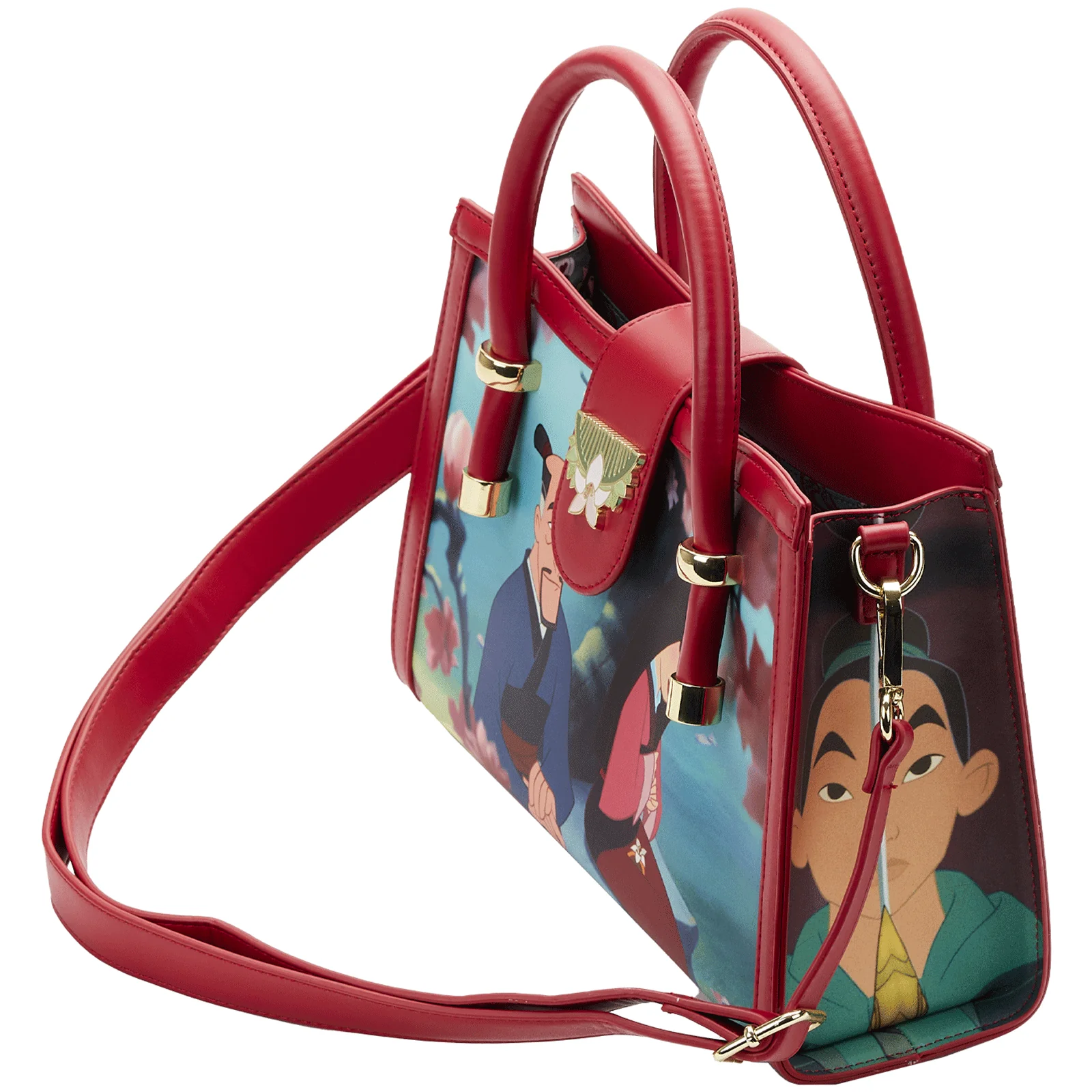 Loungefly x Disney Mulan Film Scenes Crossbody Bag - Image 4