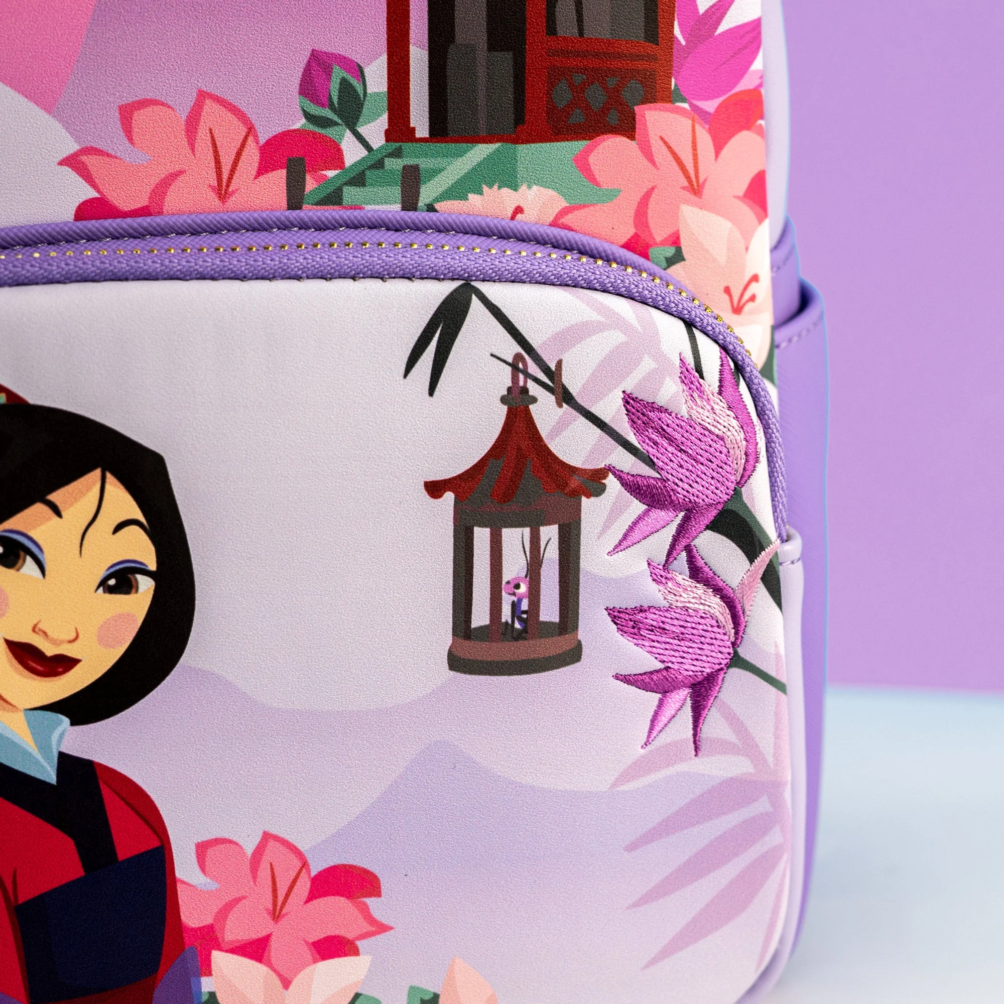Loungefly x Disney Mulan Floral Mini Backpack - Image 3
