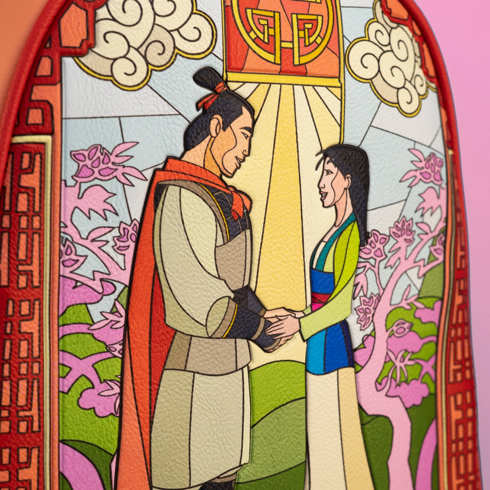 Loungefly x Disney Mulan Stained Glass Mini Backpack - Image 3