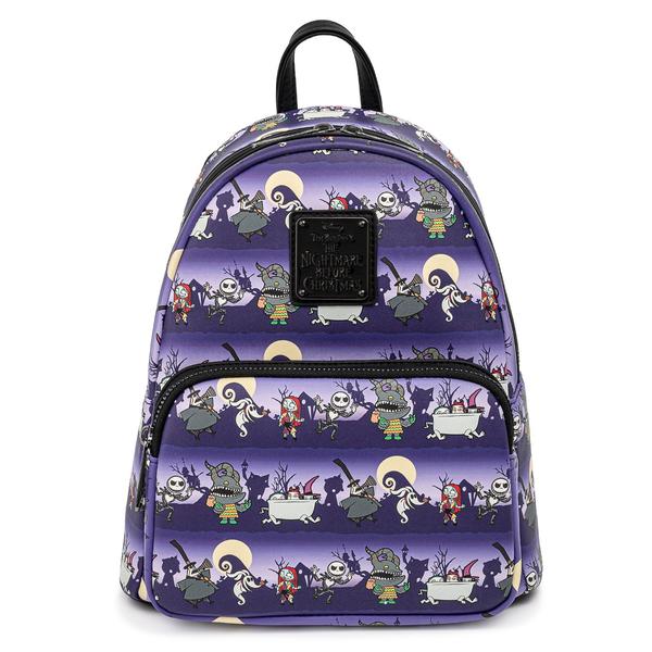 Loungefly x Disney Nightmare Before Christmas All Over Print Mini Backpack - Image 5