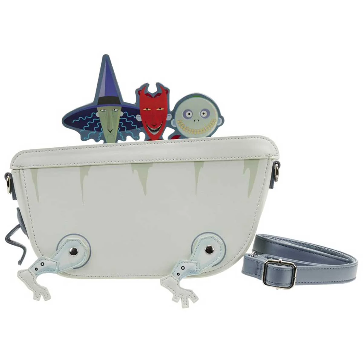 Loungefly x Disney Nightmare Before Christmas Lock Shock Barrel Bath Tub Crossbody Bag - Image 4