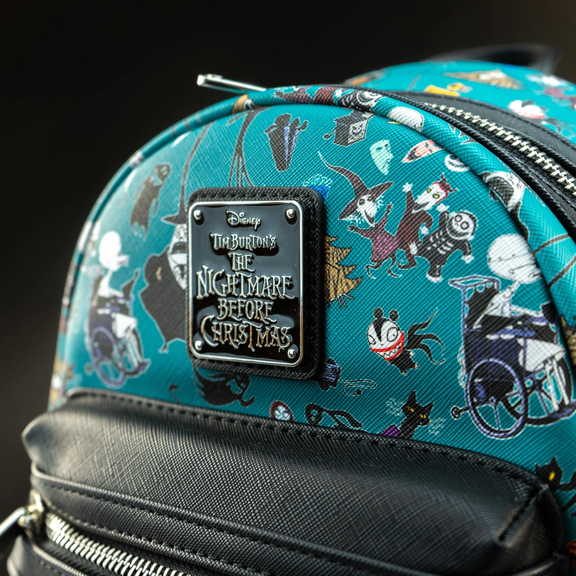 Loungefly x Disney The Nightmare Before Christmas Character Print Mini Backpack - Image 2