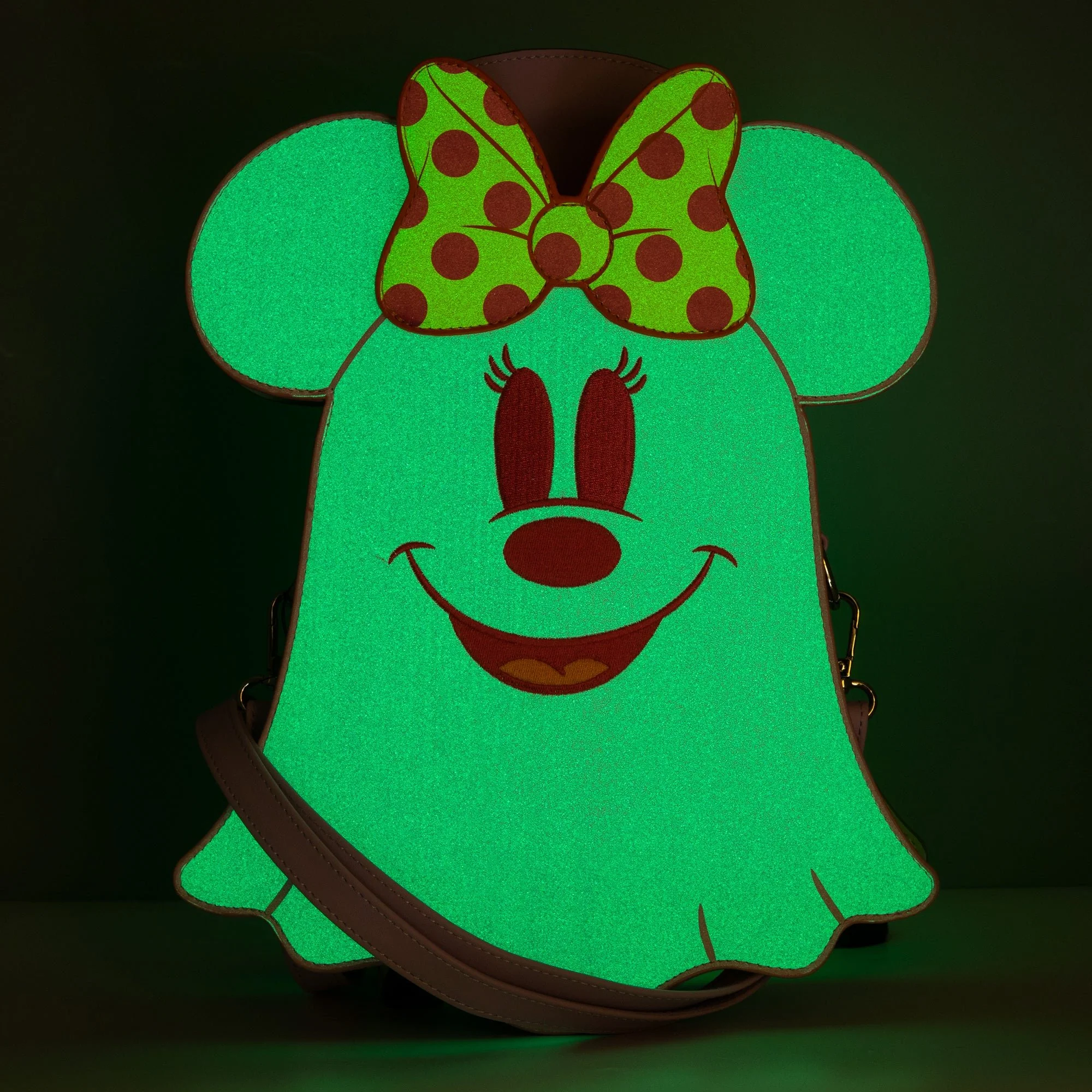 Loungefly x Disney Pastel Ghost Minnie and Mickey Glow in the Dark Double Sided Crossbody - Image 3