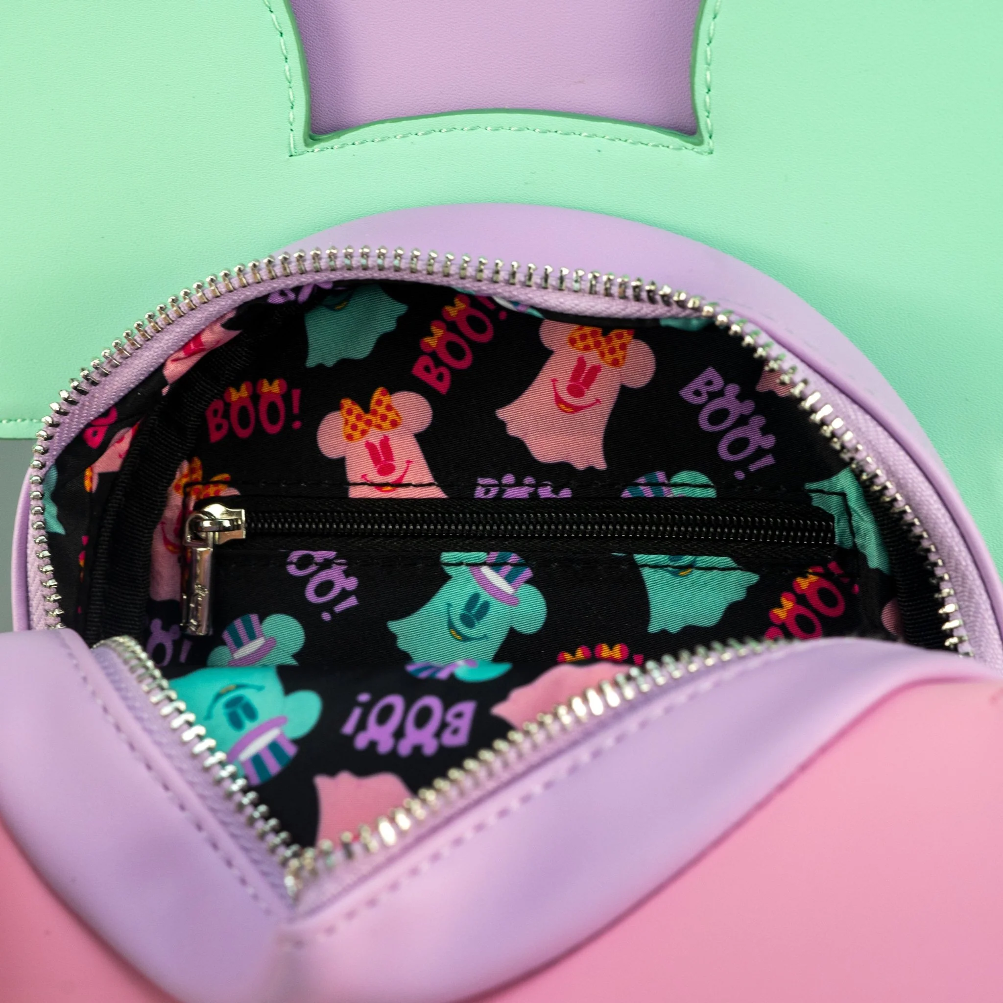 Loungefly x Disney Pastel Ghost Minnie and Mickey Glow in the Dark Double Sided Crossbody - Image 6