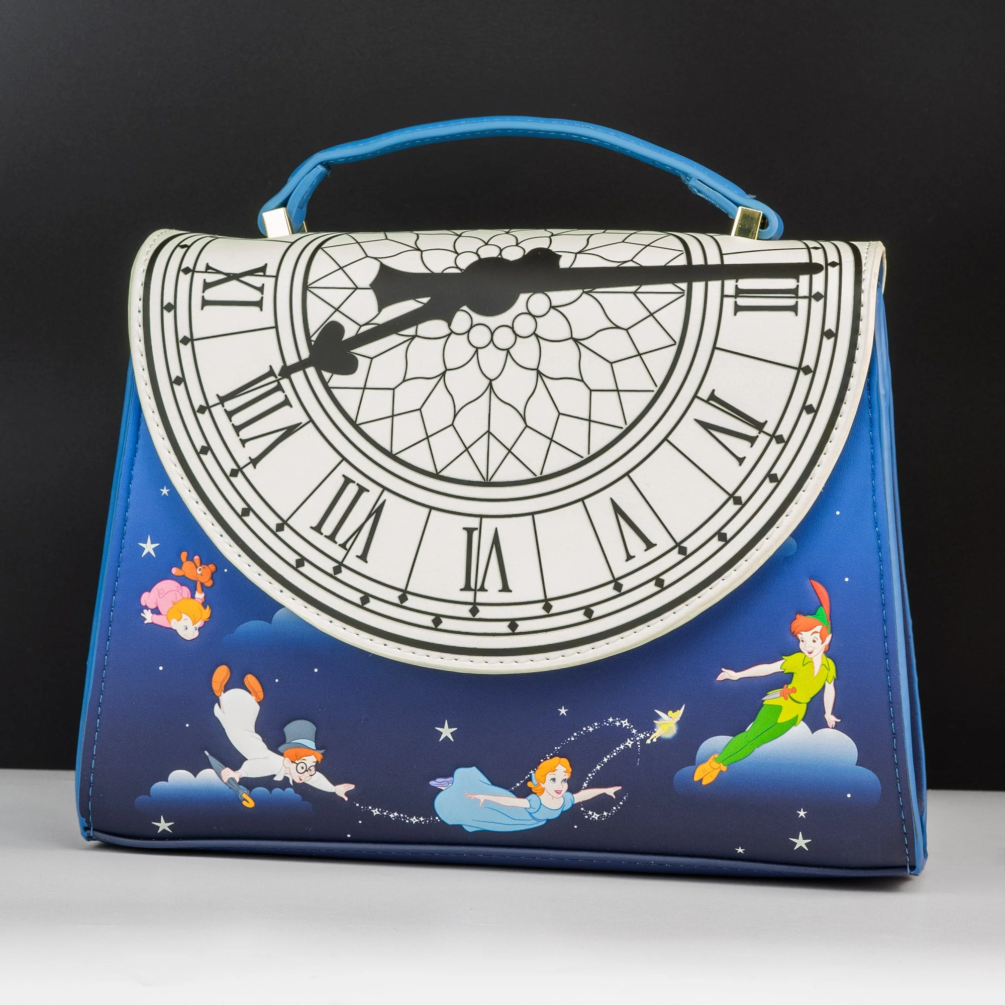 Loungefly x Disney Peter Pan Glow Clock Crossbody Bag - Image 6