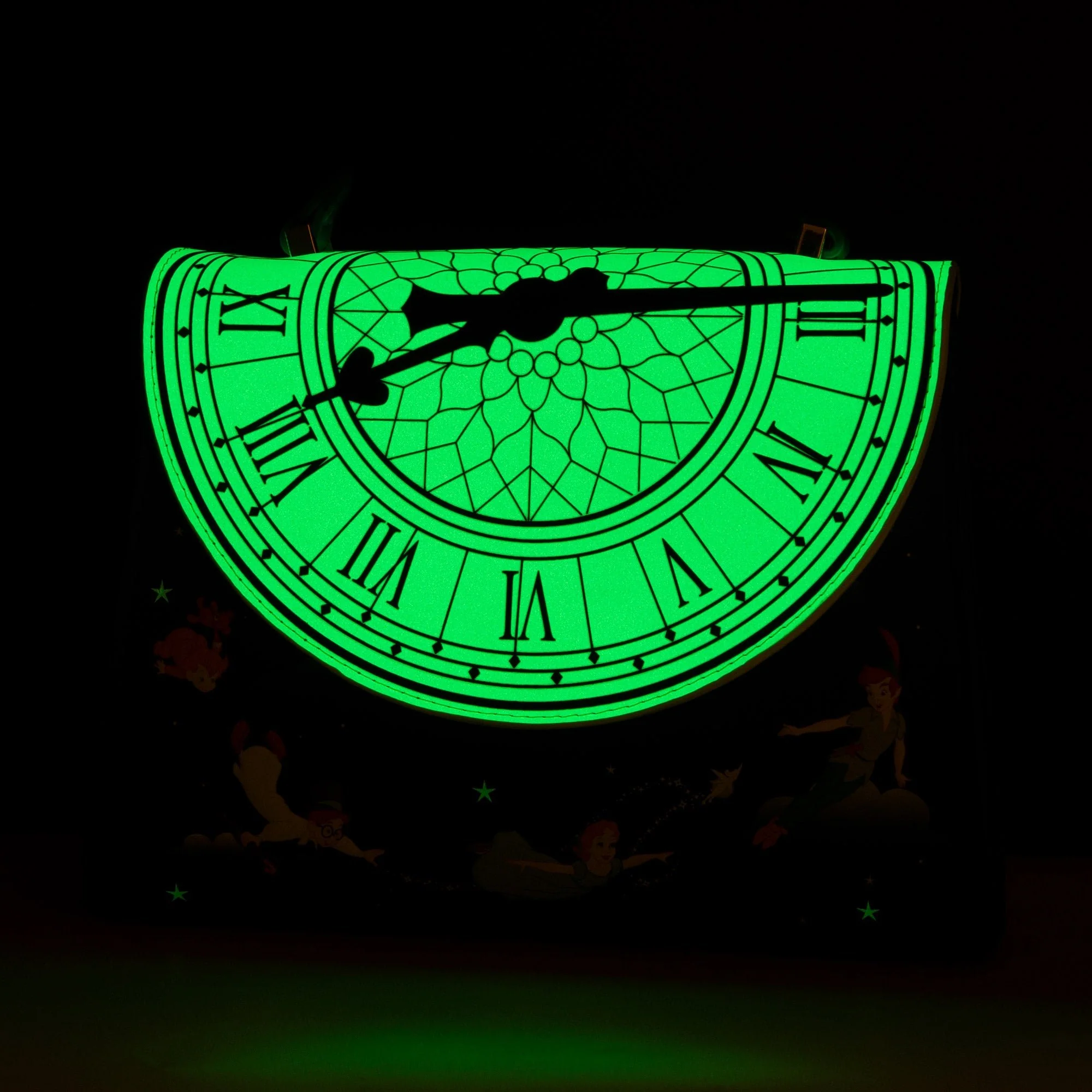 Loungefly x Disney Peter Pan Glow Clock Crossbody Bag - Image 7