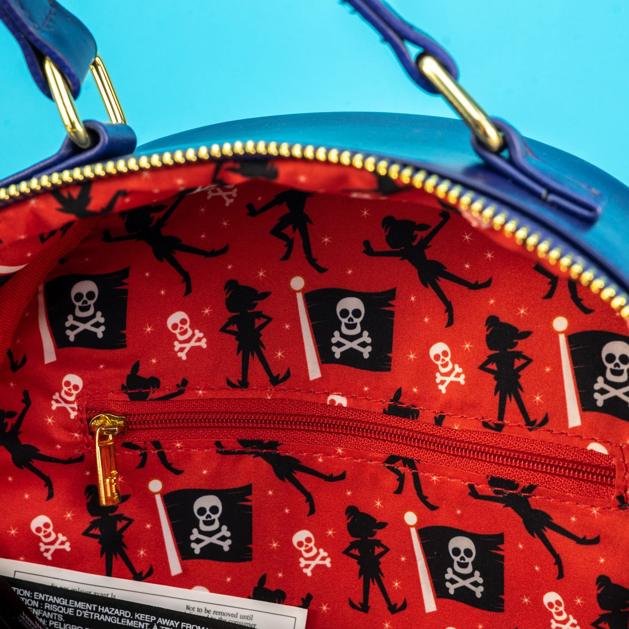 Loungefly x Disney Peter Pan, Captain Hook and Tinkerbell Moon Scene Mini Backpack - Image 7