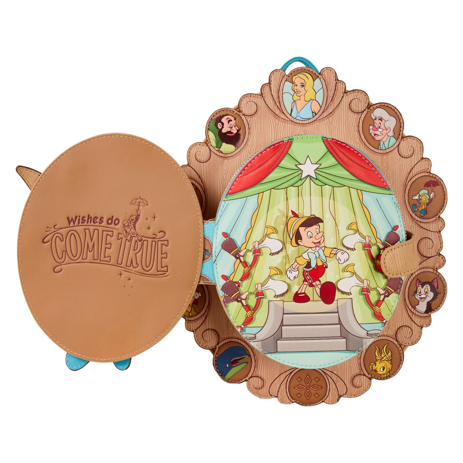 Loungefly x Disney Pinocchio Wishes Do Come True Mini Backpack - Image 3