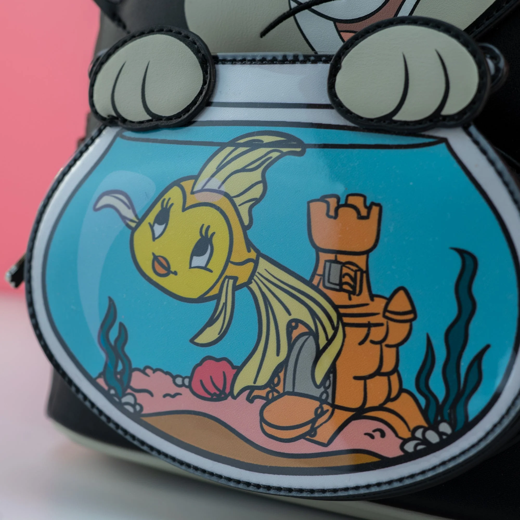 Loungefly x Disney Pinocchio Figaro with Cleo Fish Bowl Mini Backpack - Image 3