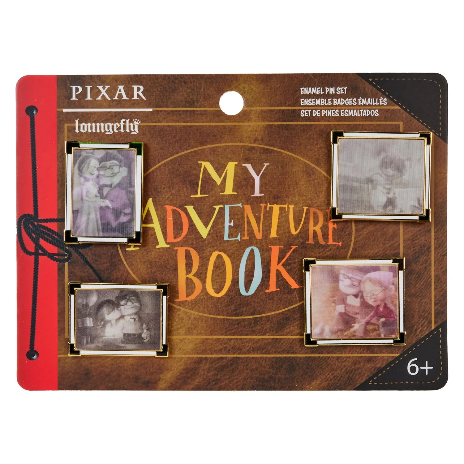 Loungefly x Disney Pixar 15th Anniversary Adventure Book 4 Piece Pin Set - Image 2