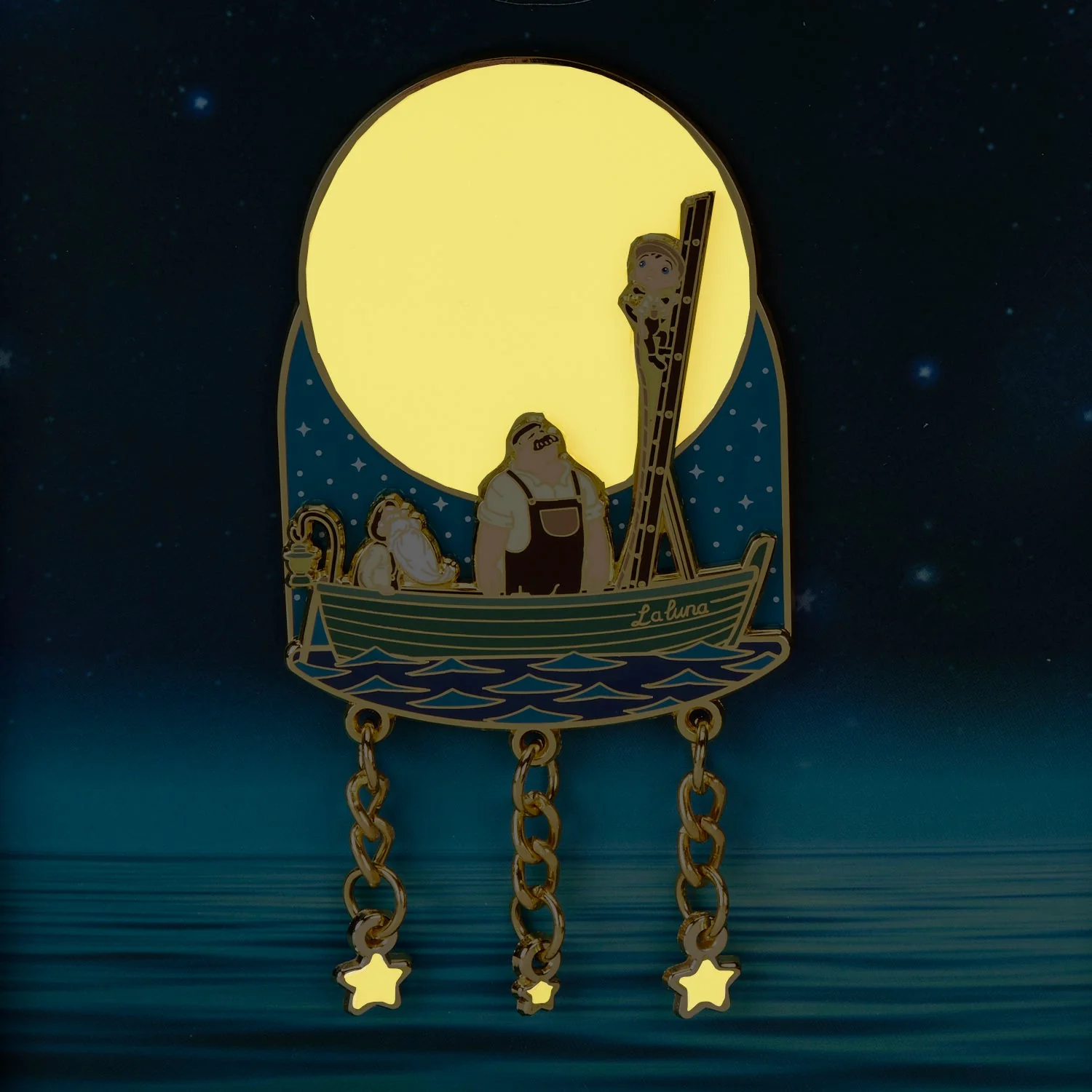 Loungefly x Disney Pixar La Luna Glow 3 Inch Pin - Image 4