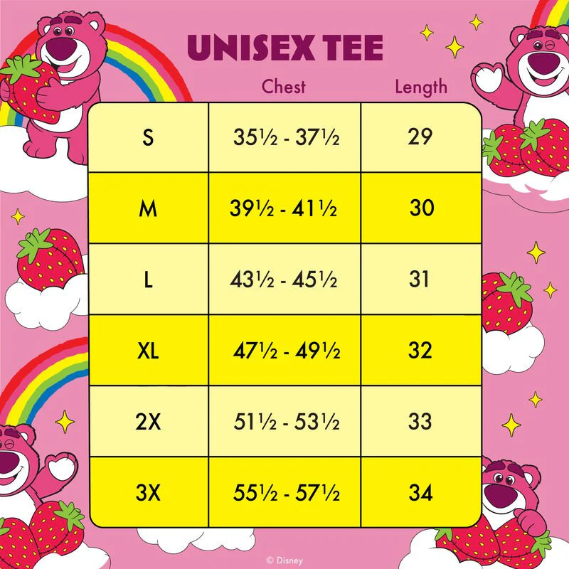 Loungefly x Disney Pixar Toy Story Lotso Rainbow AOP Unisex T-Shirt - Image 4