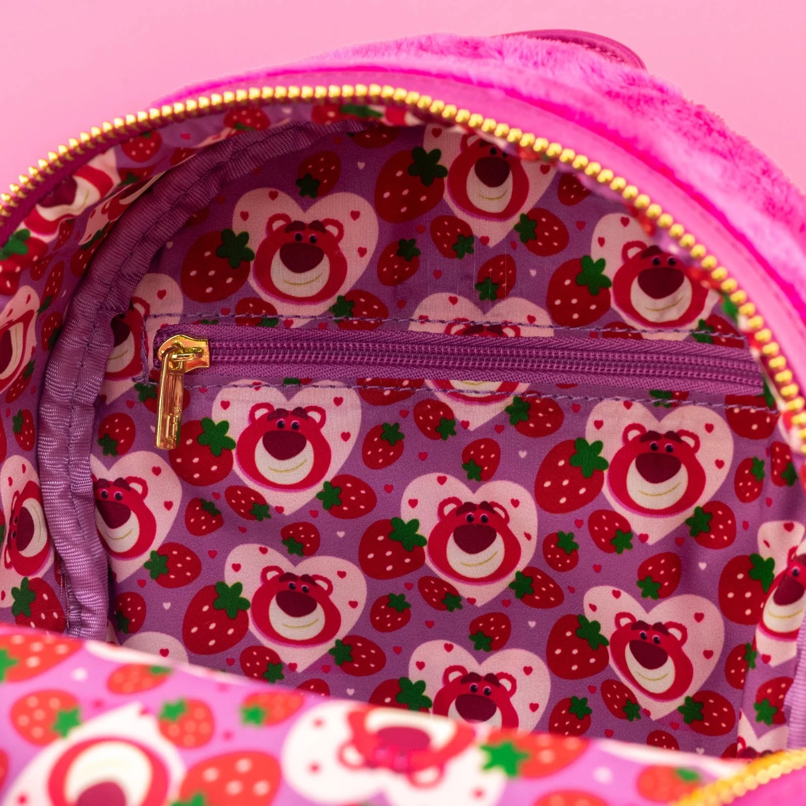 Loungefly x Disney Pixar Toy Story Lotso Sherpa Mini Backpack - Image 6