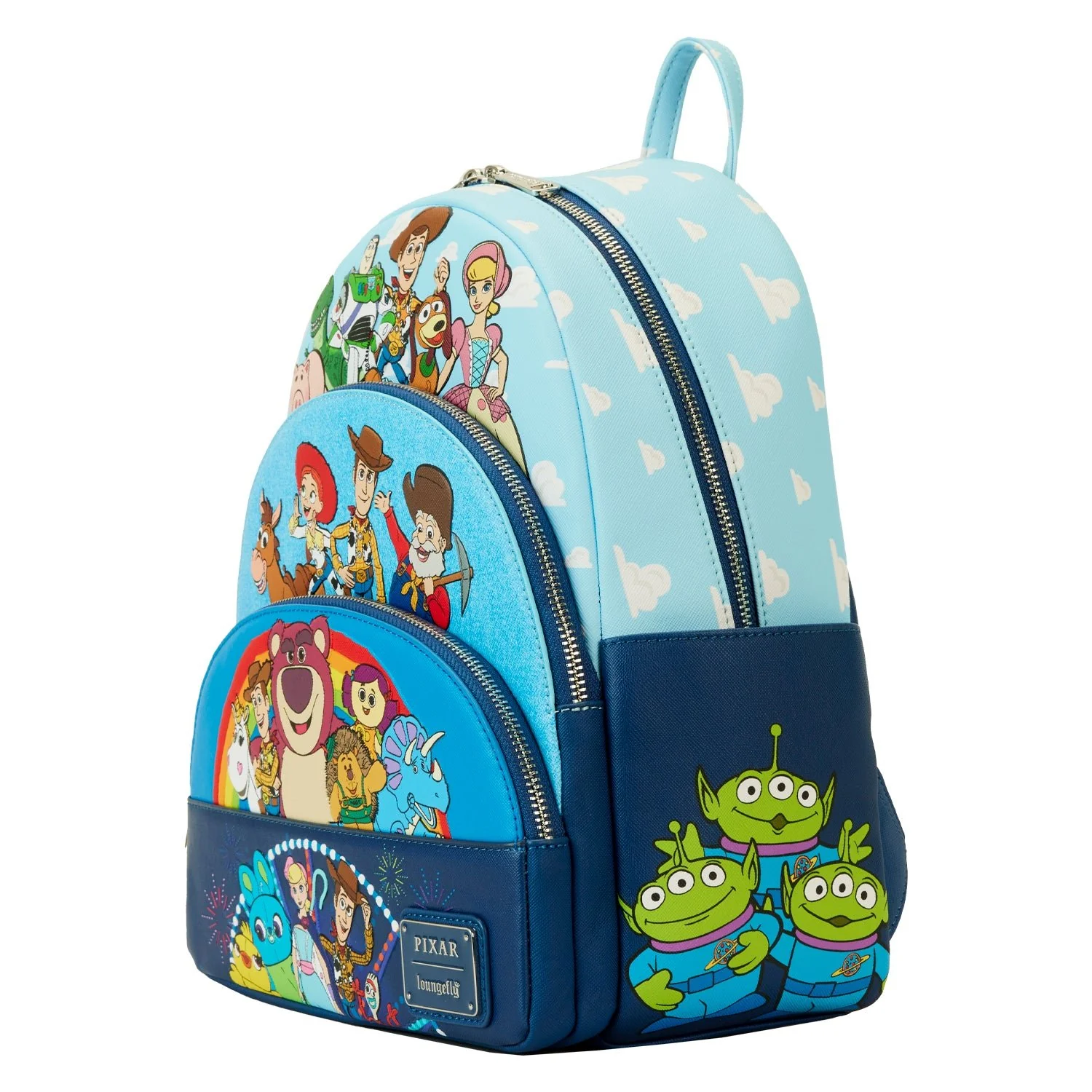 Loungefly x Disney Pixar Toy Story Movie Collab Triple Pocket Mini Backpack - Image 3