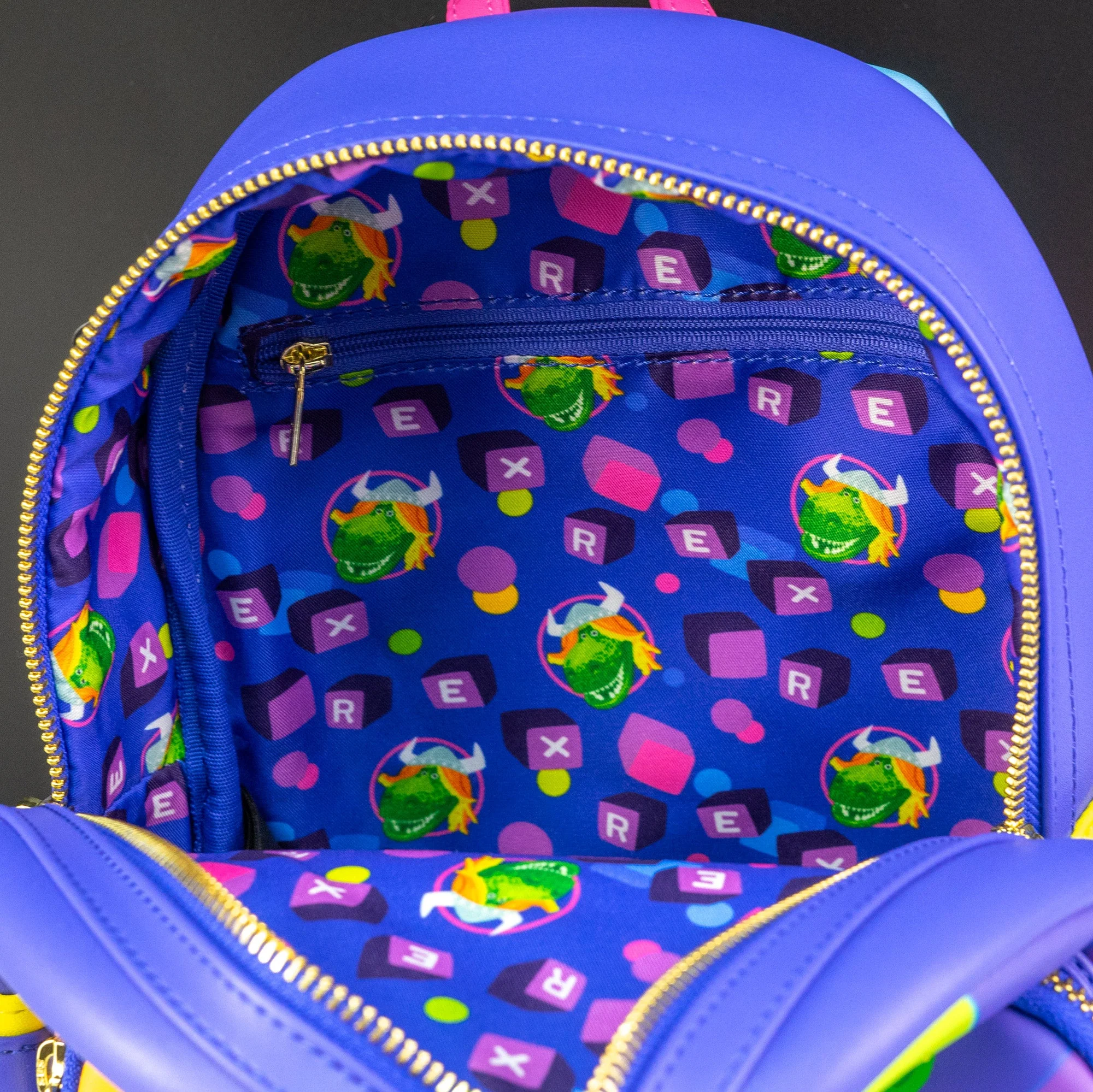 Loungefly x Disney Pixar Toy Story Partysaurus Rex Mini Backpack - Image 6