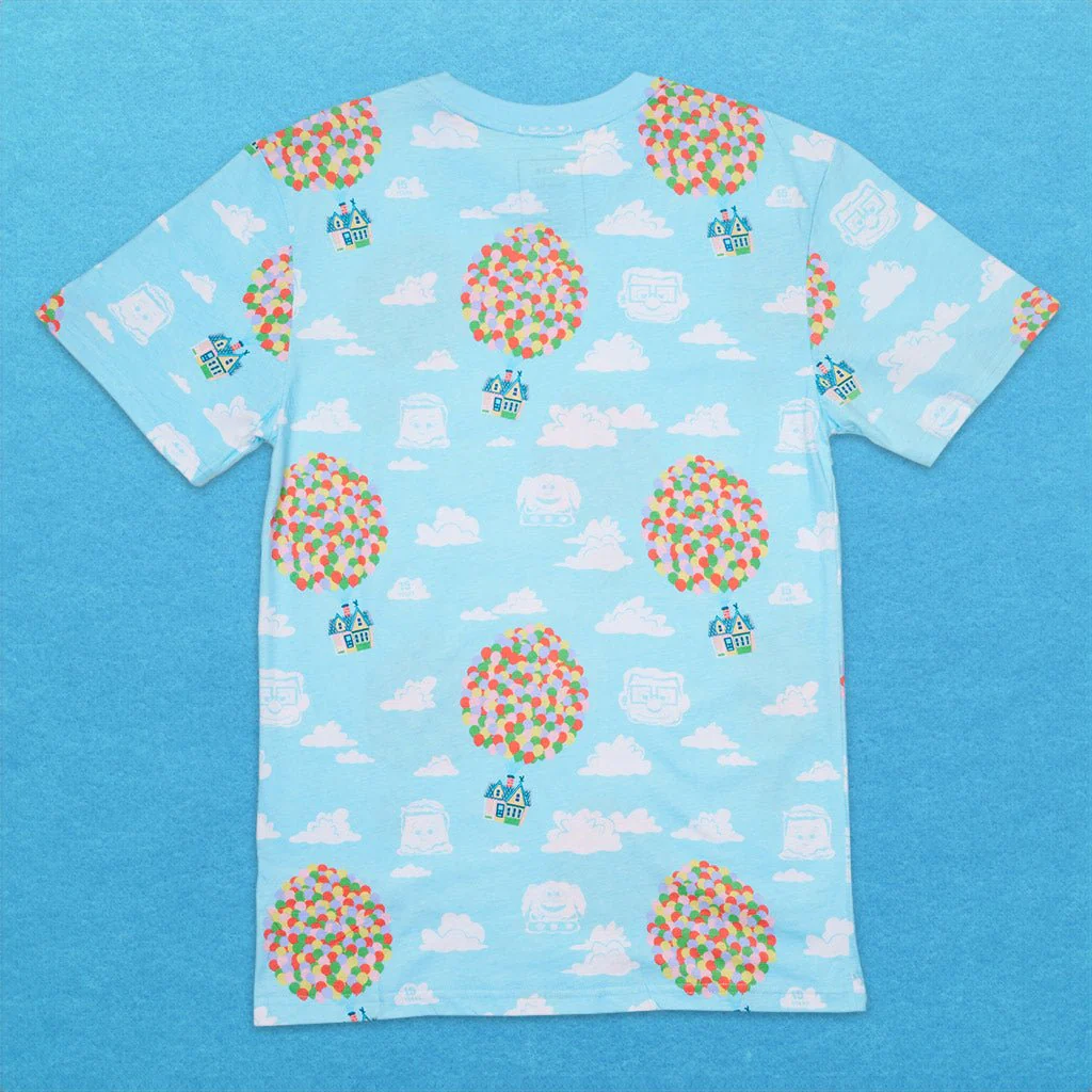 Loungefly x Disney Pixar Up 15th Anniversary Balloon House Unisex T-Shirt - Image 2