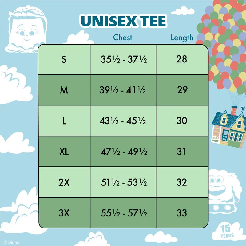 Loungefly x Disney Pixar Up 15th Anniversary Balloon House Unisex T-Shirt - Image 3